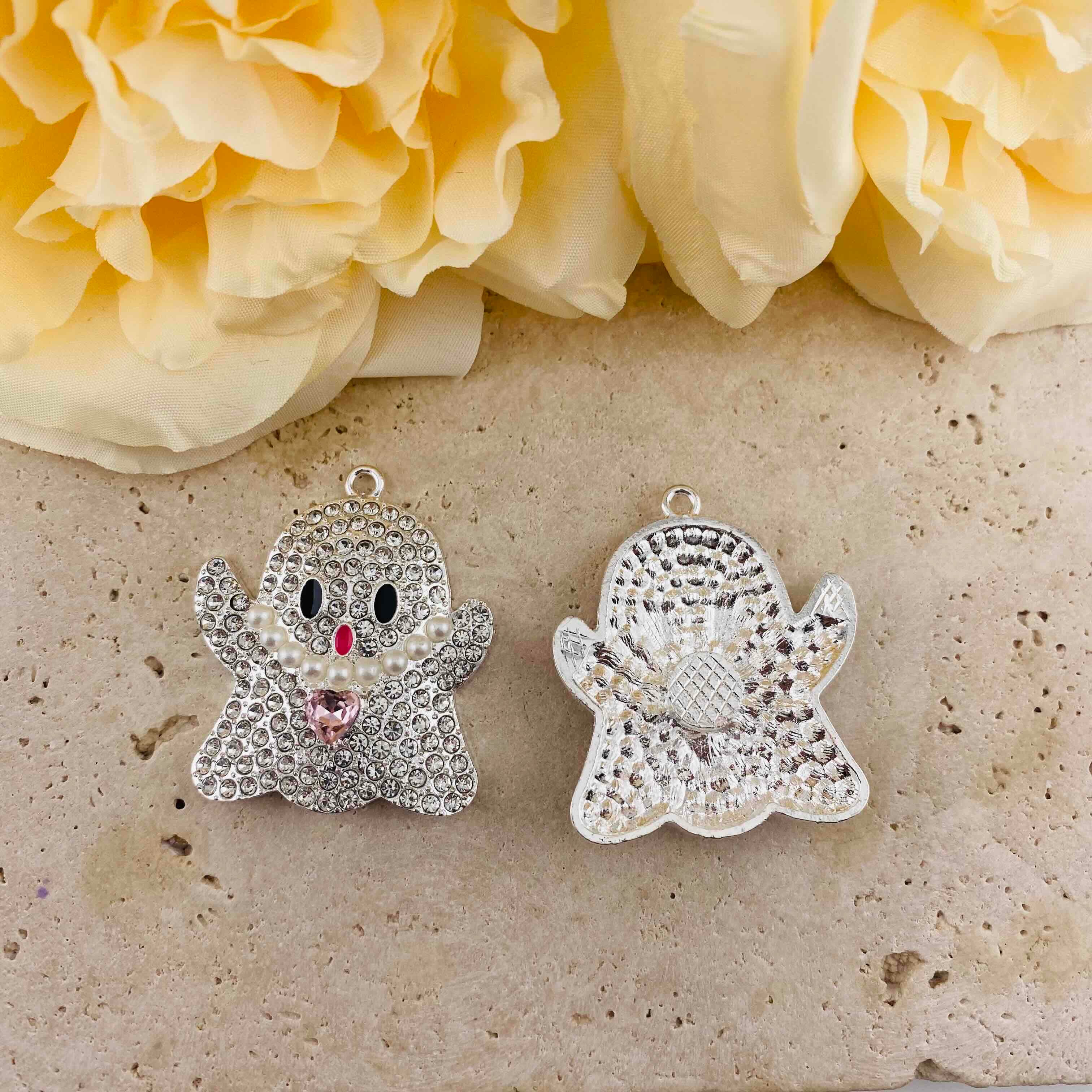 FS19912-About 35*41mm Halloween Rhinestone Fancy Patch For Making Fancy Beads