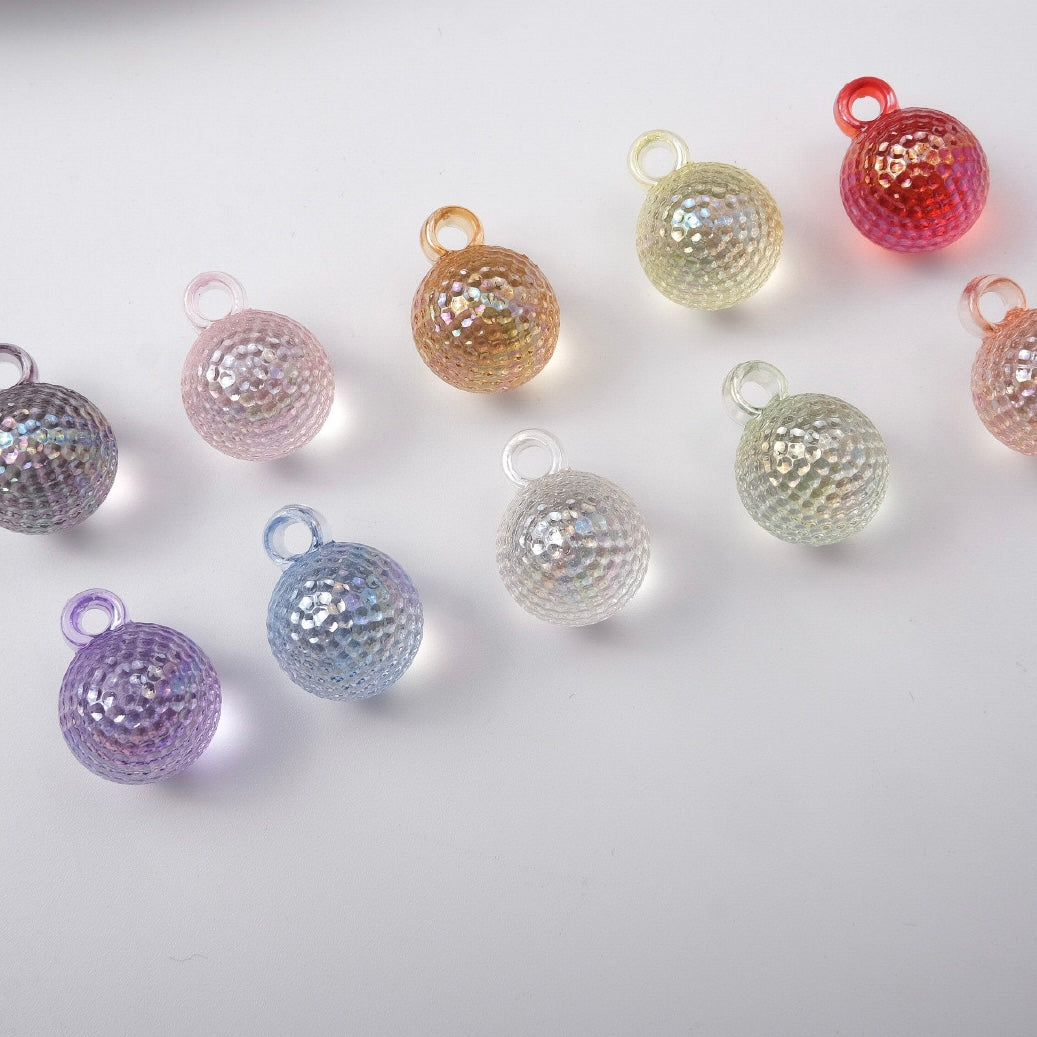 FS2424-16MM Clear Round Dangle Acrylic Beads Fit For Beadable Pens