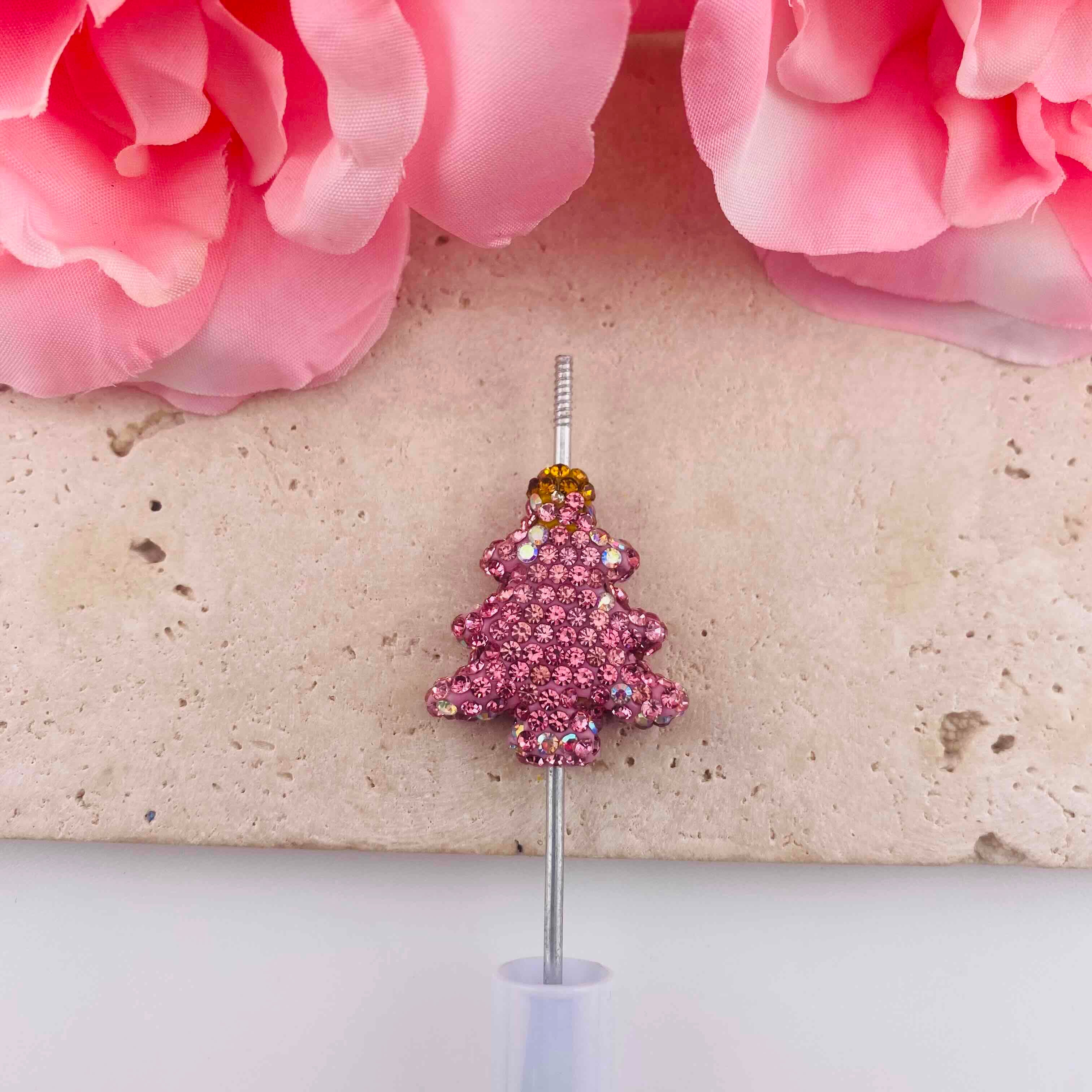 FS19905-About 27*30mm Rhinestone Christmas Tree Beads
