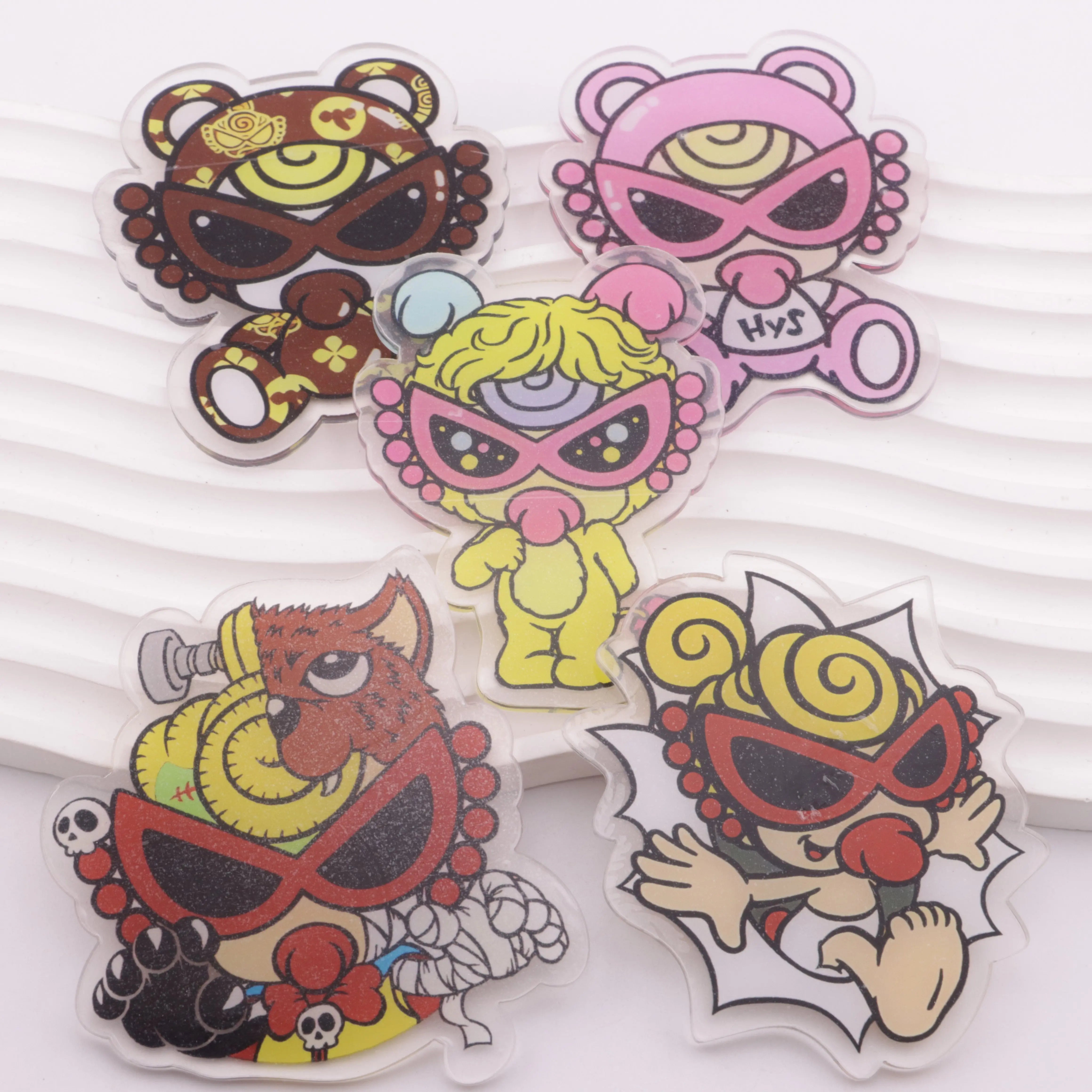 Black Sunglasses Pacifier 8cm Acrylic (Approximately 50g) Zoe's DIY Shop