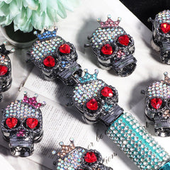 FS19375-About 29*19*16mm Halloween Skull Metal Beads