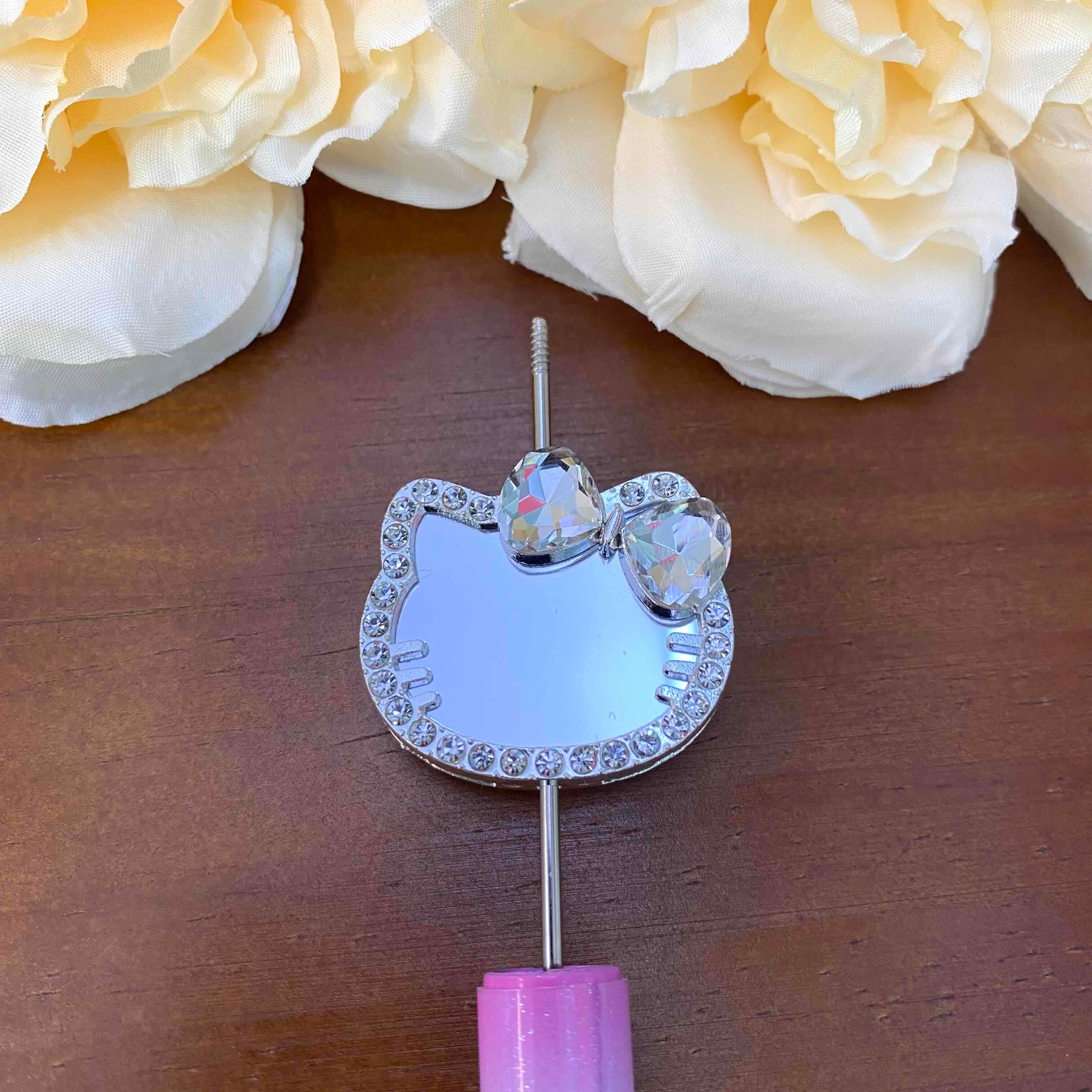 FS20630-Hello Kitty Mirror Metal Beads