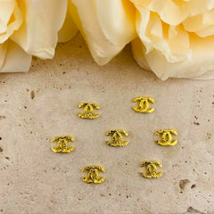FS4582-About 7×10mm CC Metal Nail Charms