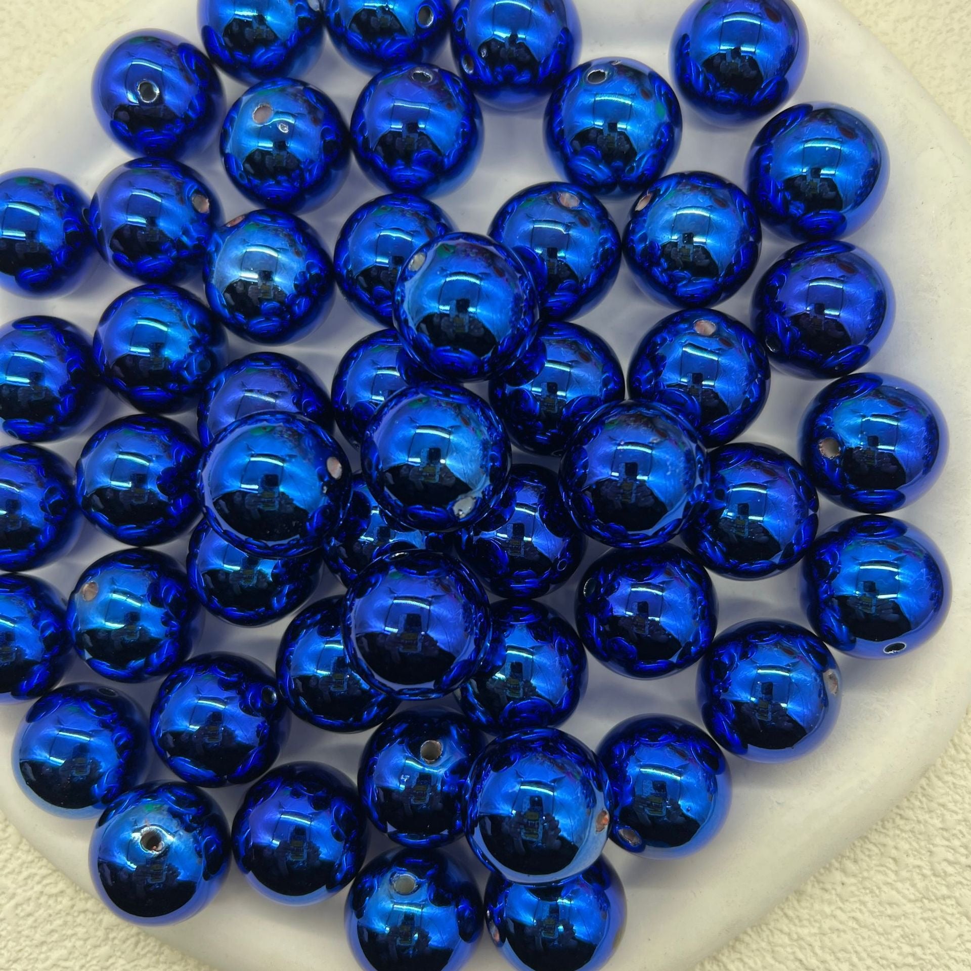 FS1706-16MM Metallic Acrylic Beads Fit For Beadable Pens