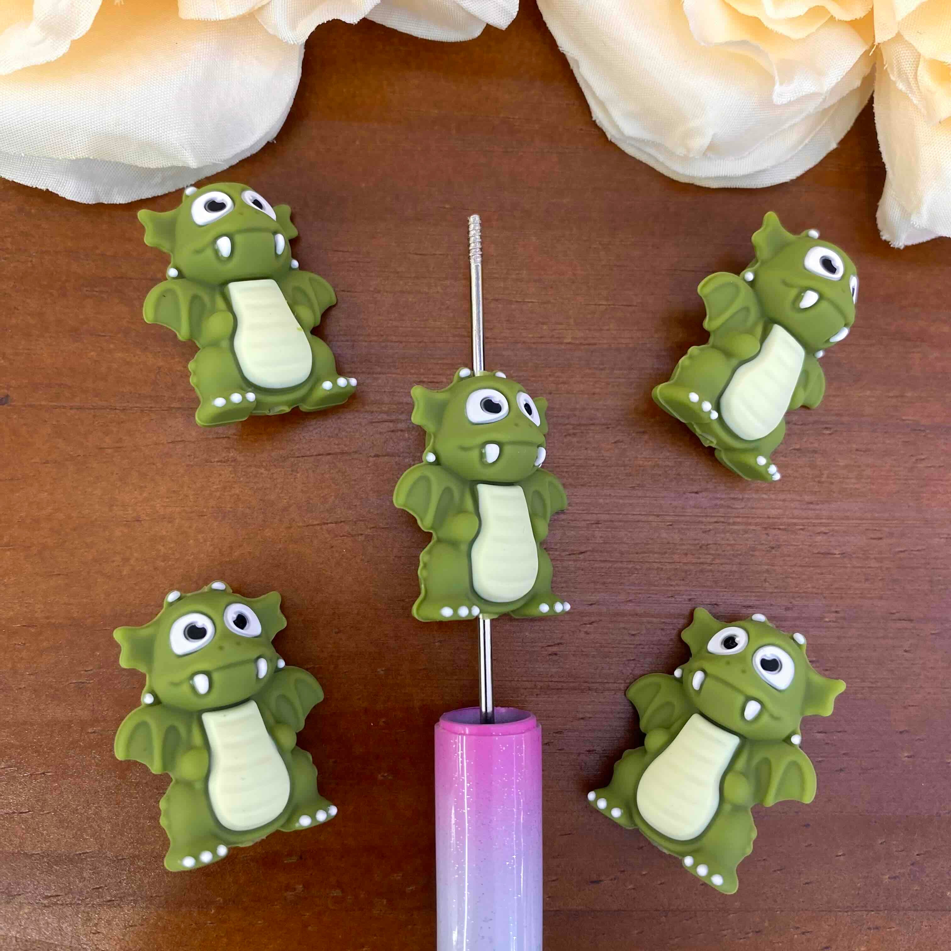 FS20568-3D Toothless Dragon Silicone Focal Beads