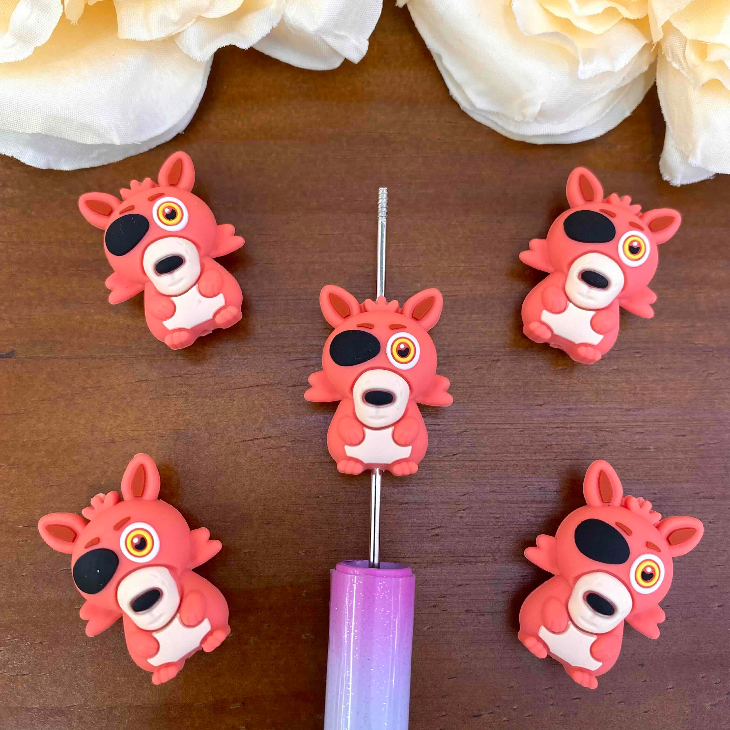 FS20563-3D Stitch Silicone Focal Beads