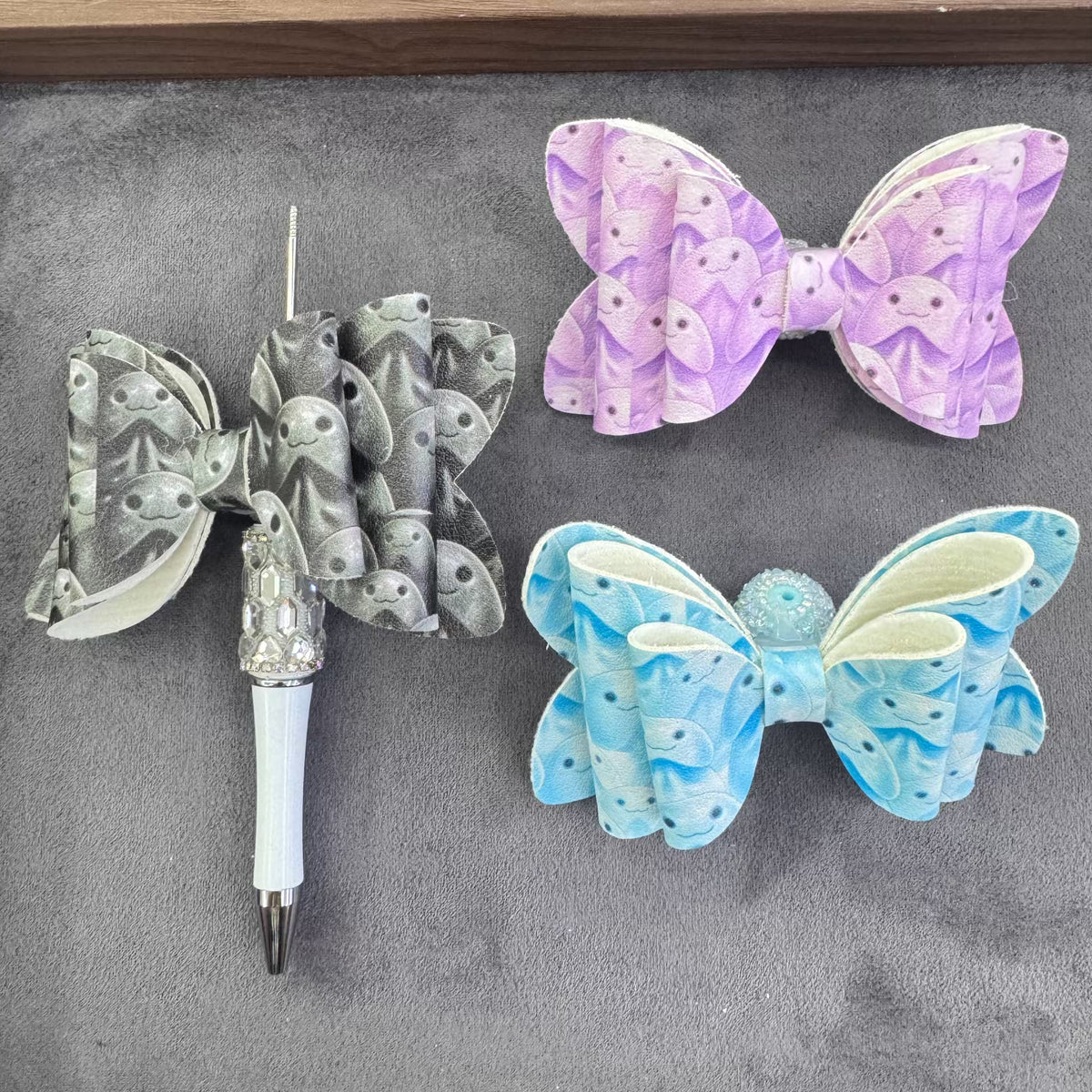 Men Body Part Leather  Bow Sugar Beads For Pens Making