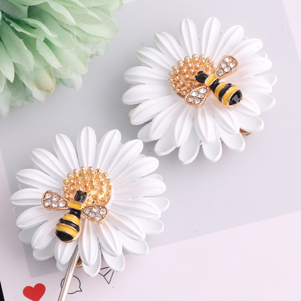 FS20020-SunflowerBee Metal Beads