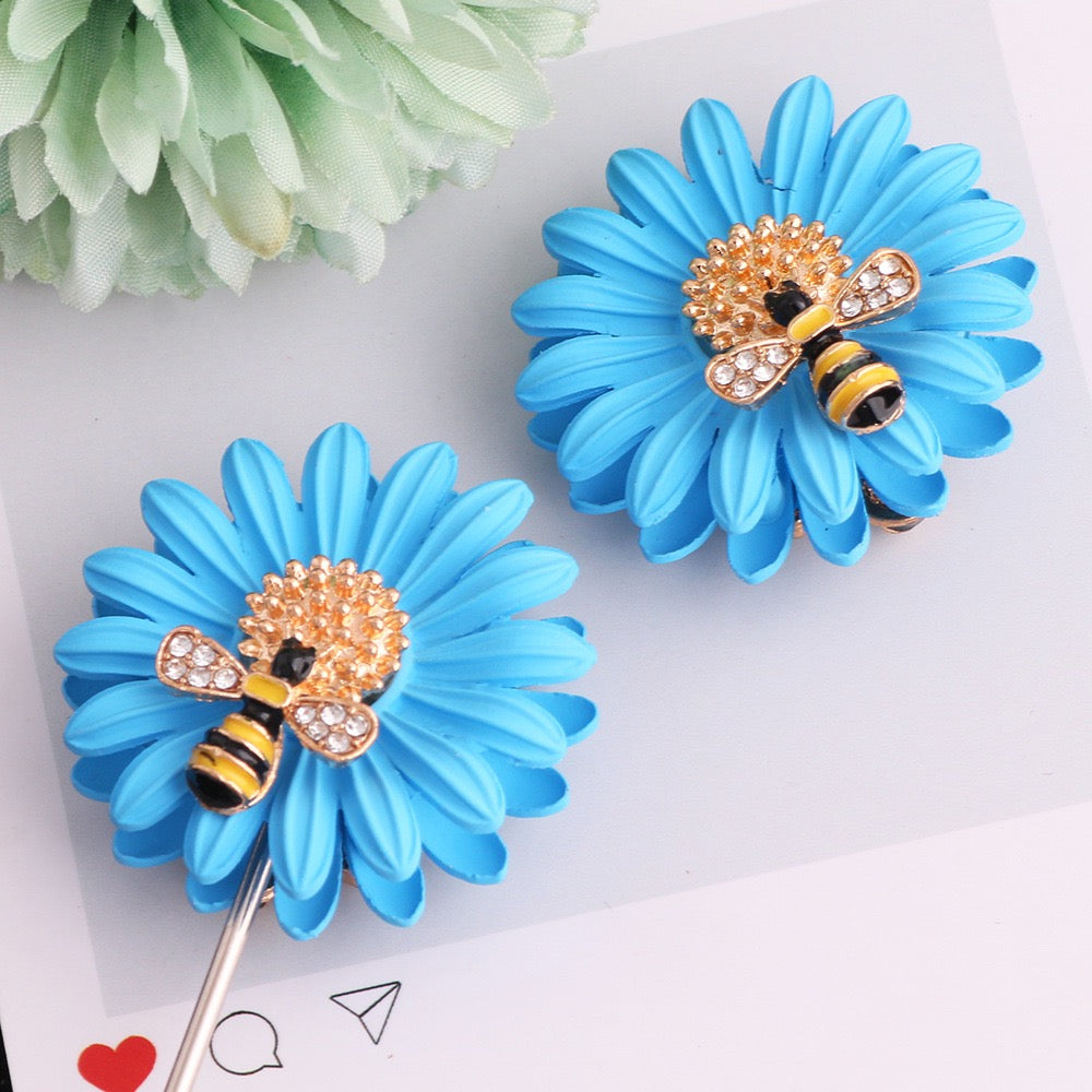 FS20020-SunflowerBee Metal Beads