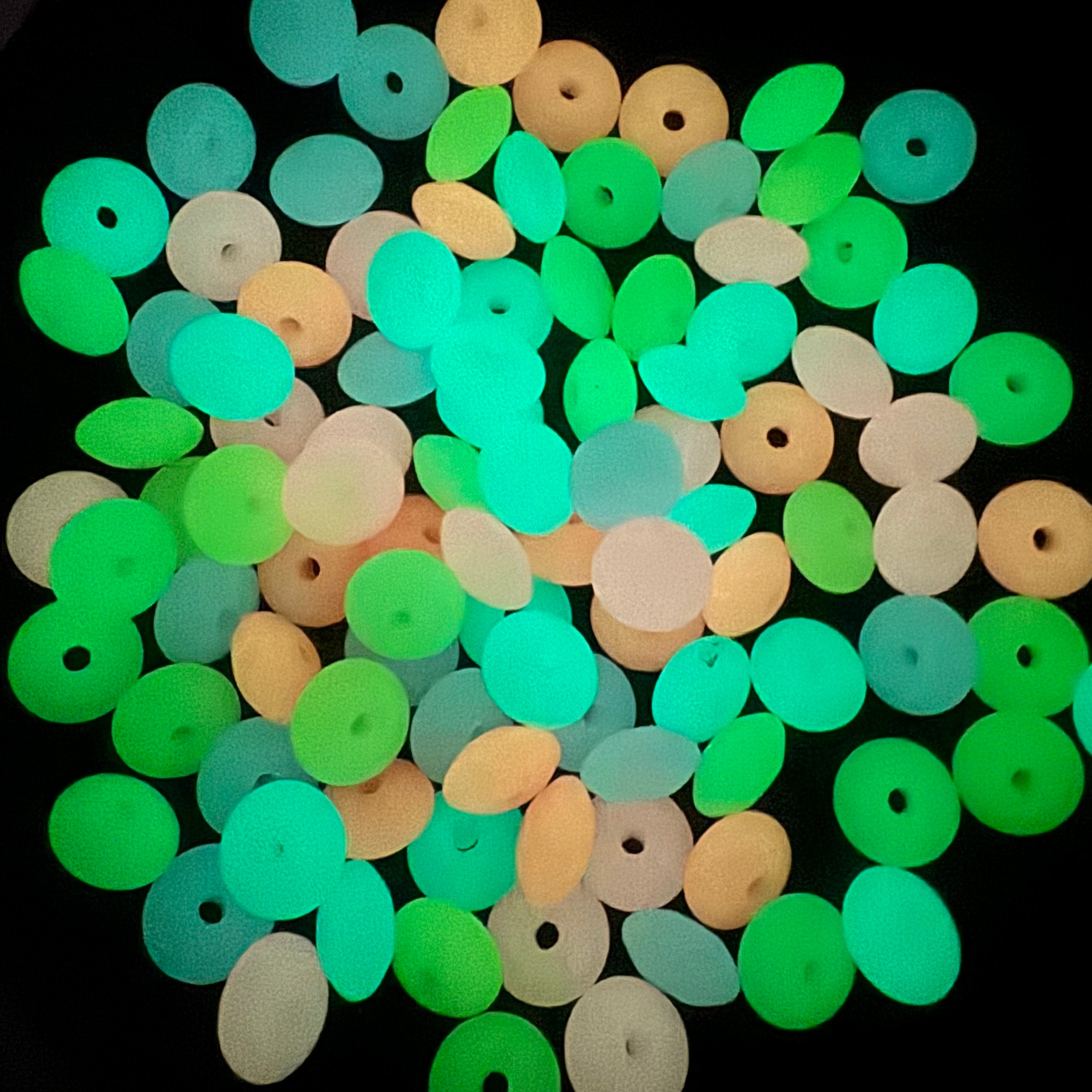 FS2137-12MM Glowing Wheel Slicone Spacer Fit For Beadable Pens