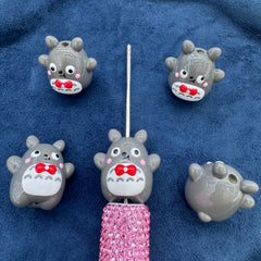 Totoro 3D Handpainted Acrylic Beads