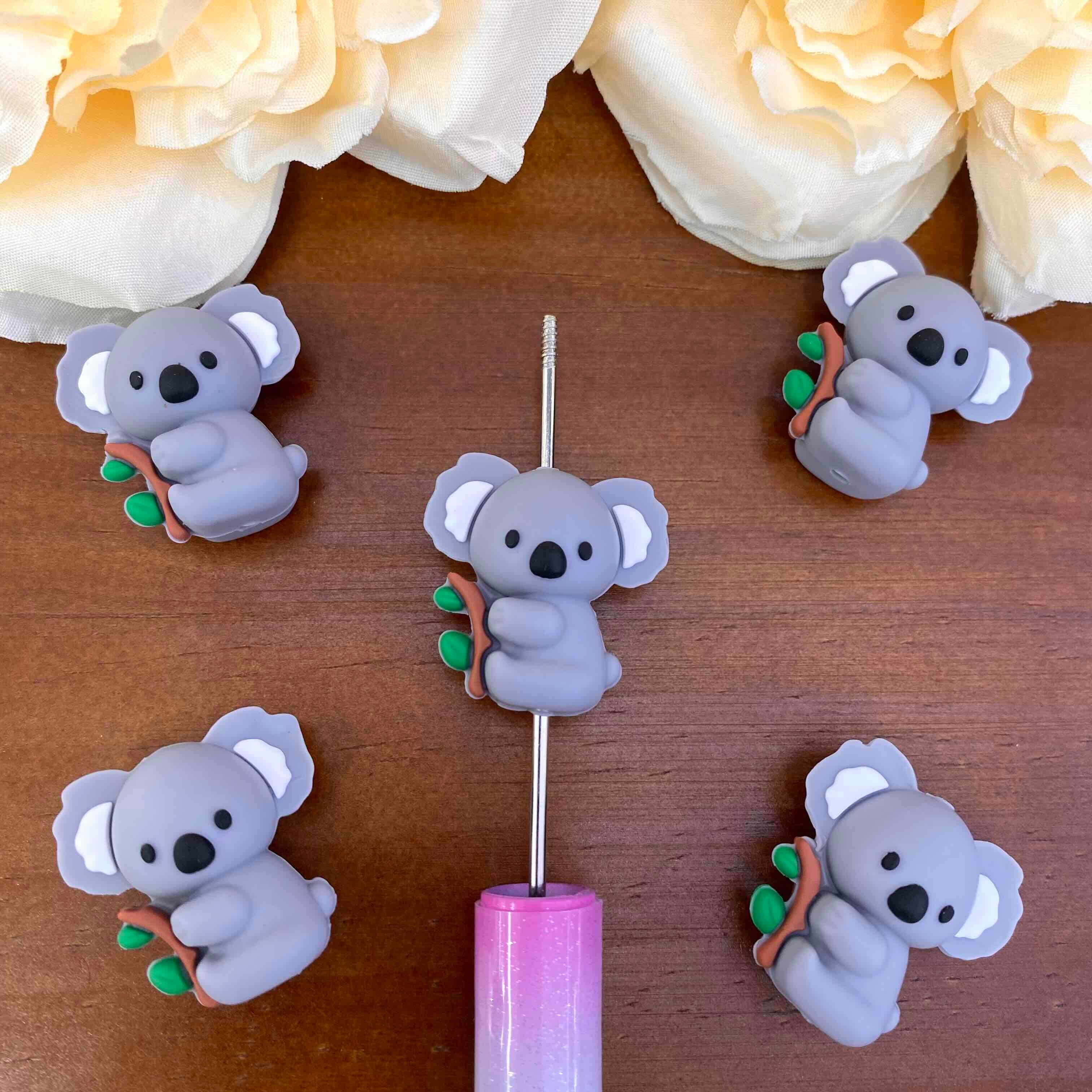FS20544-3D Koala Silicone Focal Beads