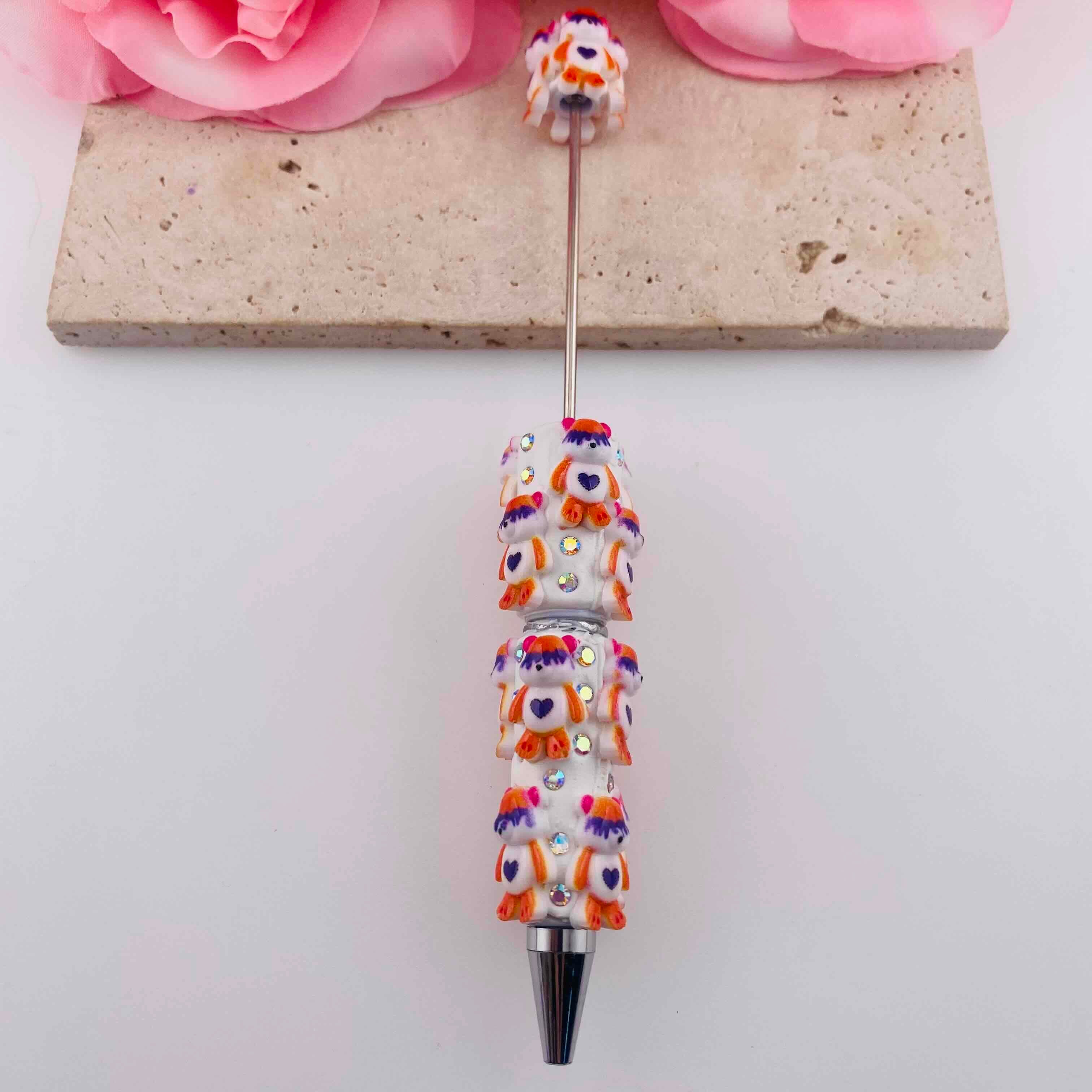 FS19809-Cartoon Dog Clay Beaded Pens