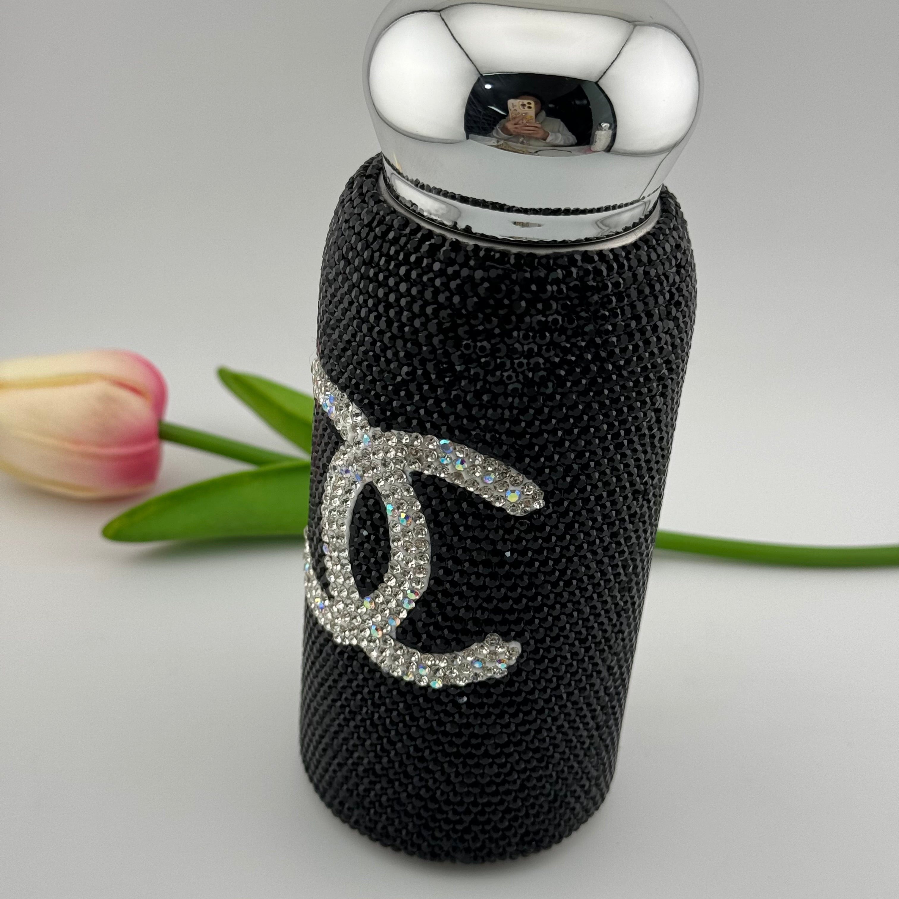 1 Pieces 260ml Black CC Bling Cup