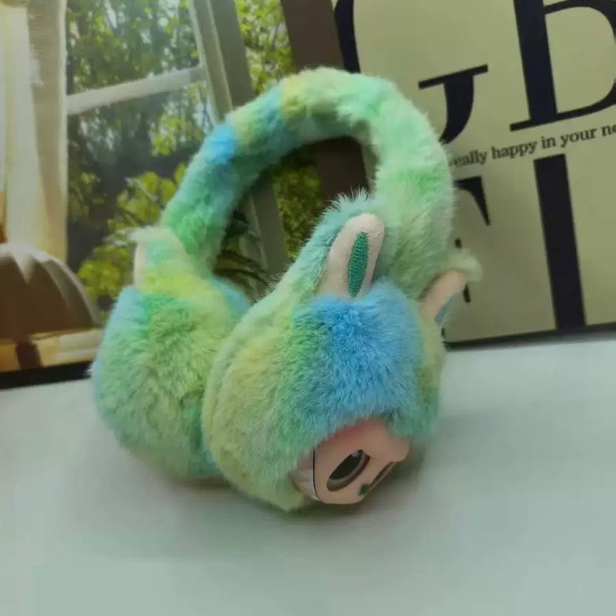 FS6693-Labubu 3.0 Fluffy Ear Warmer Zoe's DIY Shop