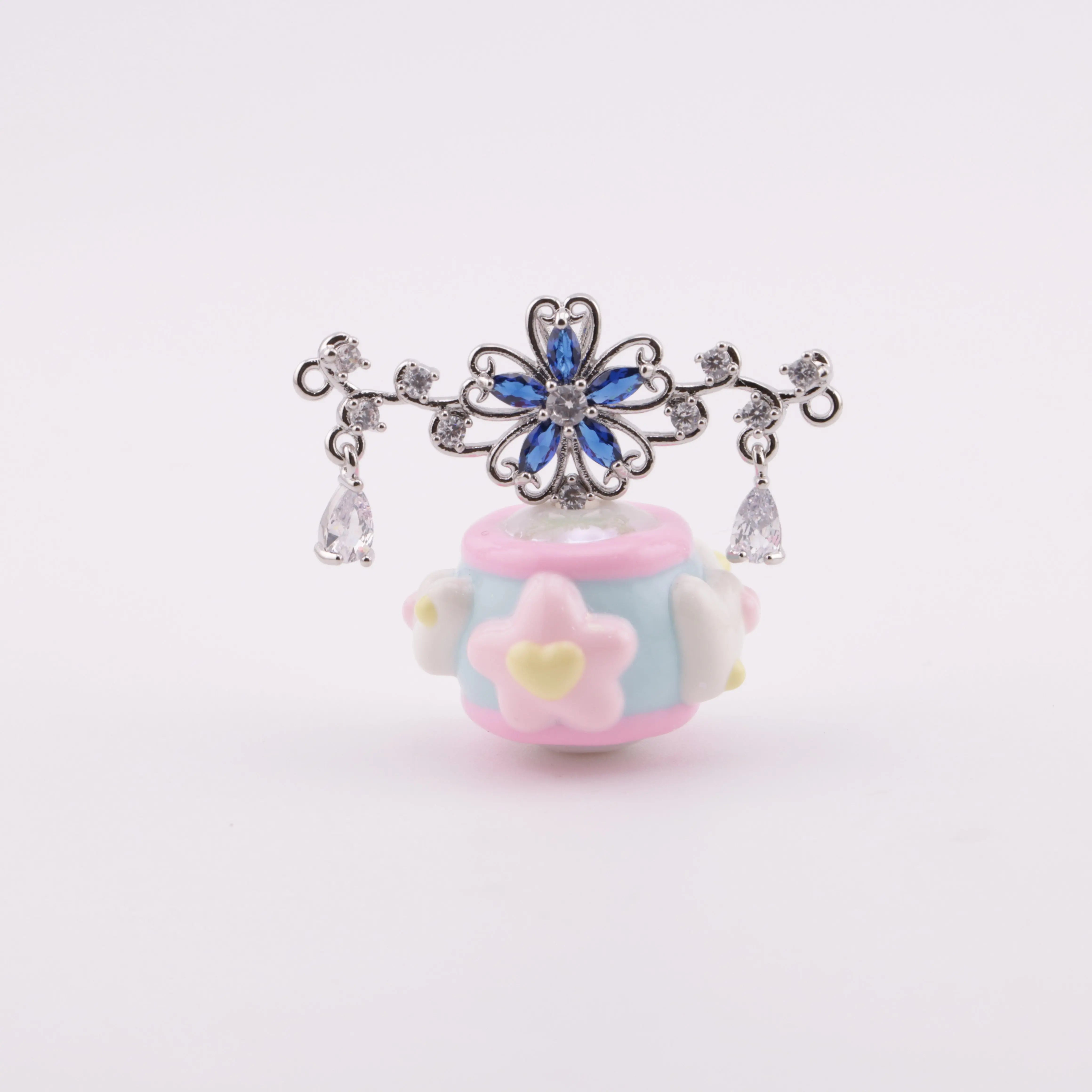 Copper-Plated Cubic Zirconia Pendant ZoeDIY Shop