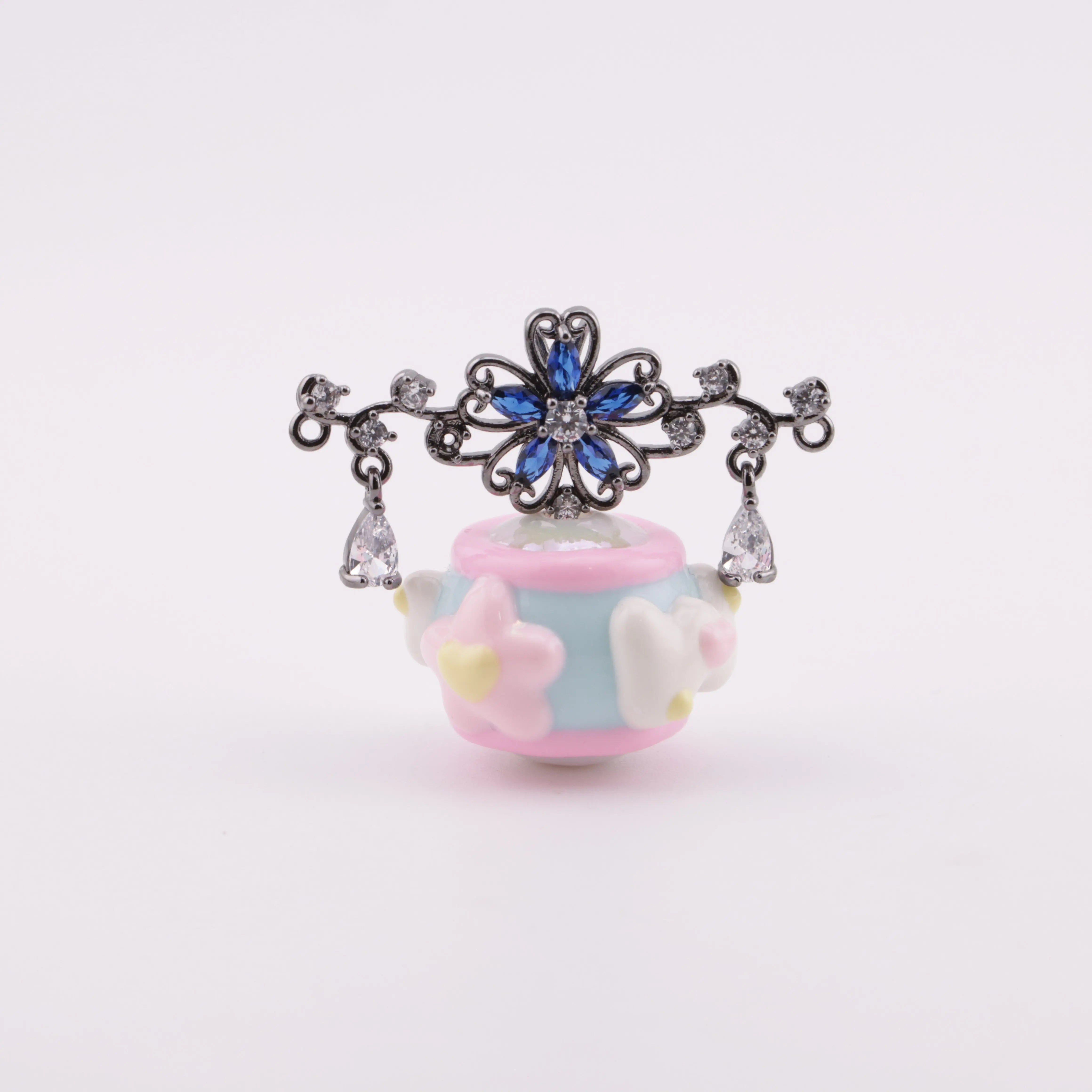 Copper-Plated Cubic Zirconia Pendant ZoeDIY Shop