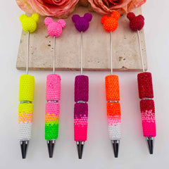 FS19783-Fluorescent Mickey Rhinestone Mixed Color Pens
