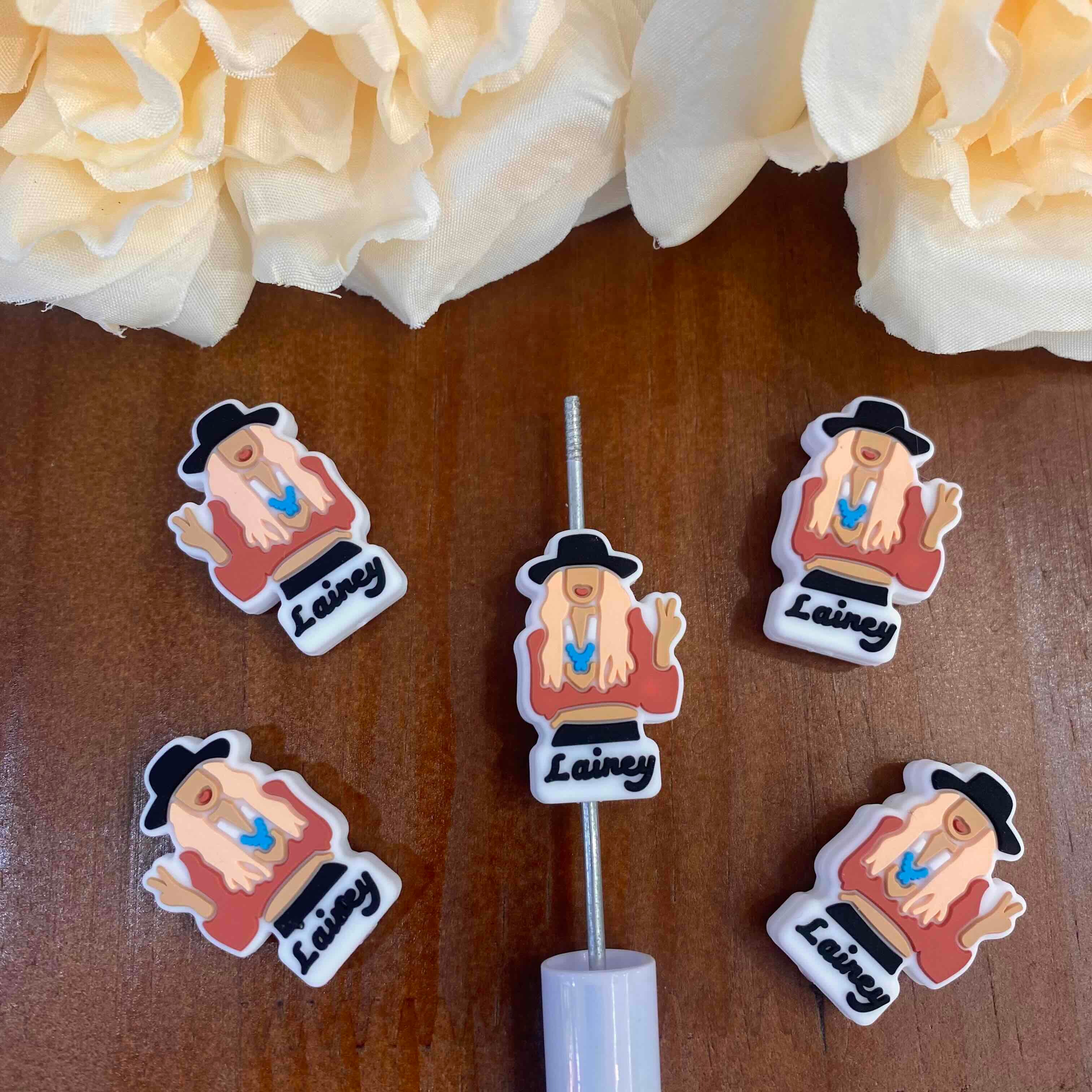 FS20336-Lainey Wilson Flat Silicone Focal Beads