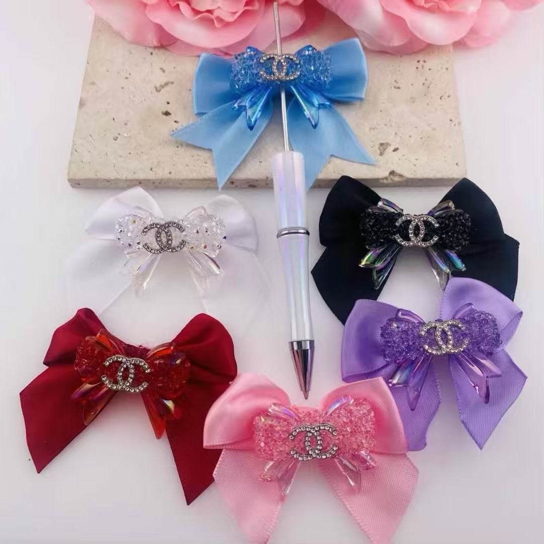 PP20760-Bow Sugar Beads For Beadable Pens Keychain Making