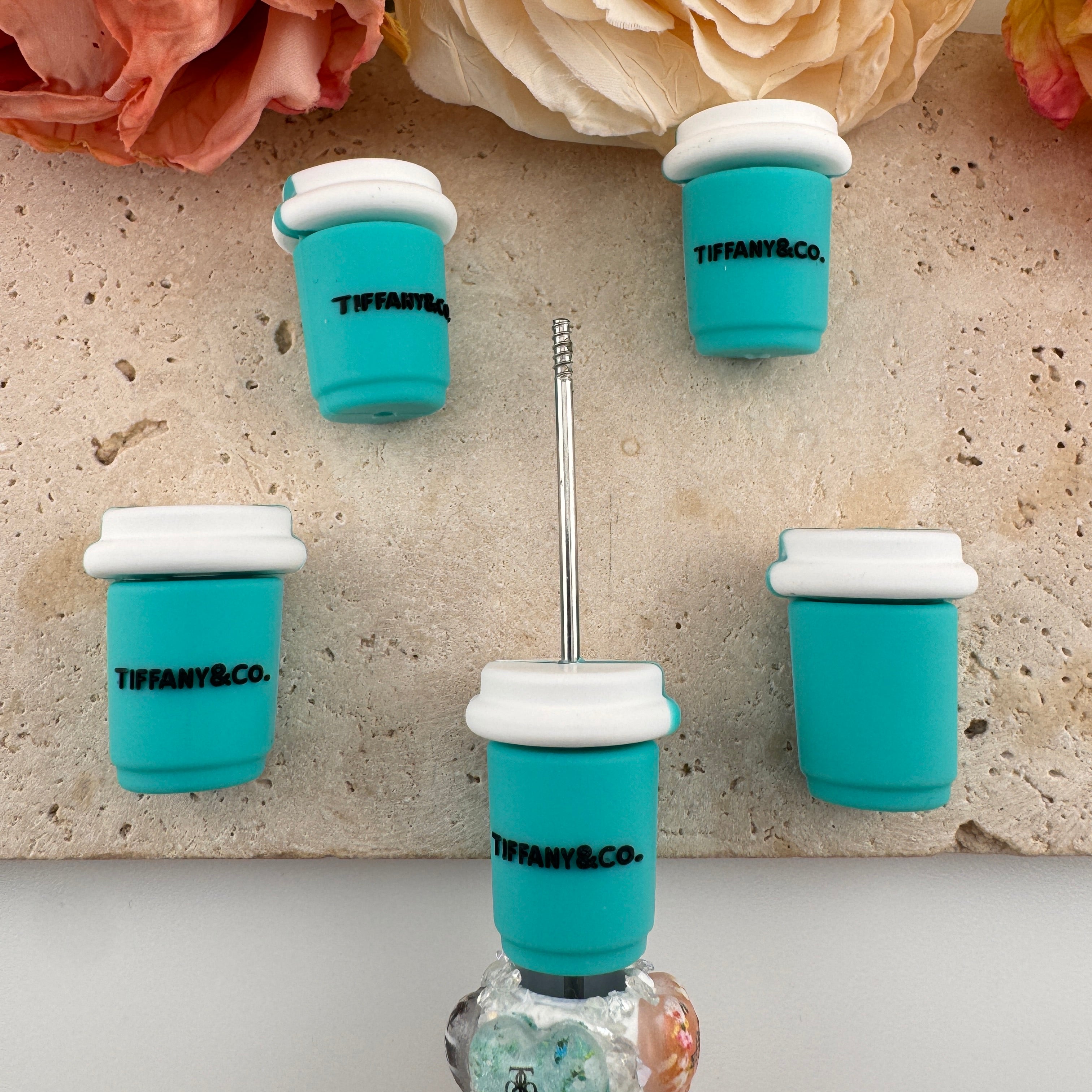 FS39311-Tiffany Cup Silicone Focal Beads