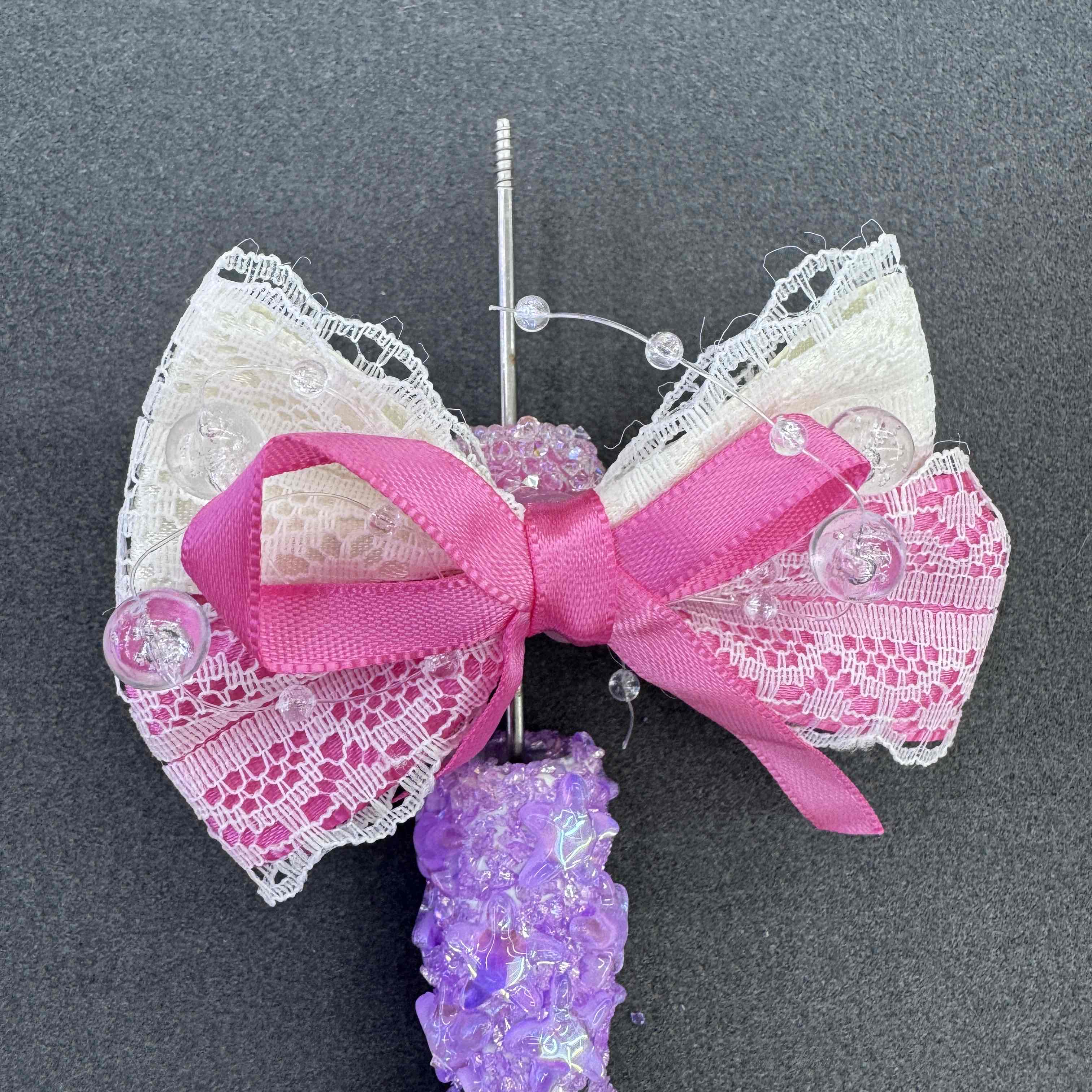 FS20047-Lace Bow Sugar Beads