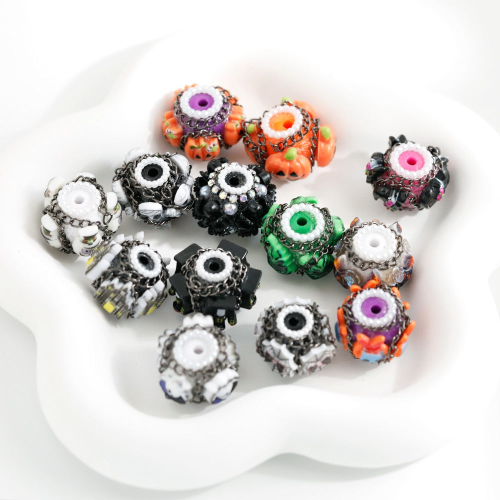 FS20088-About 18mm Halloween Fancy Beads