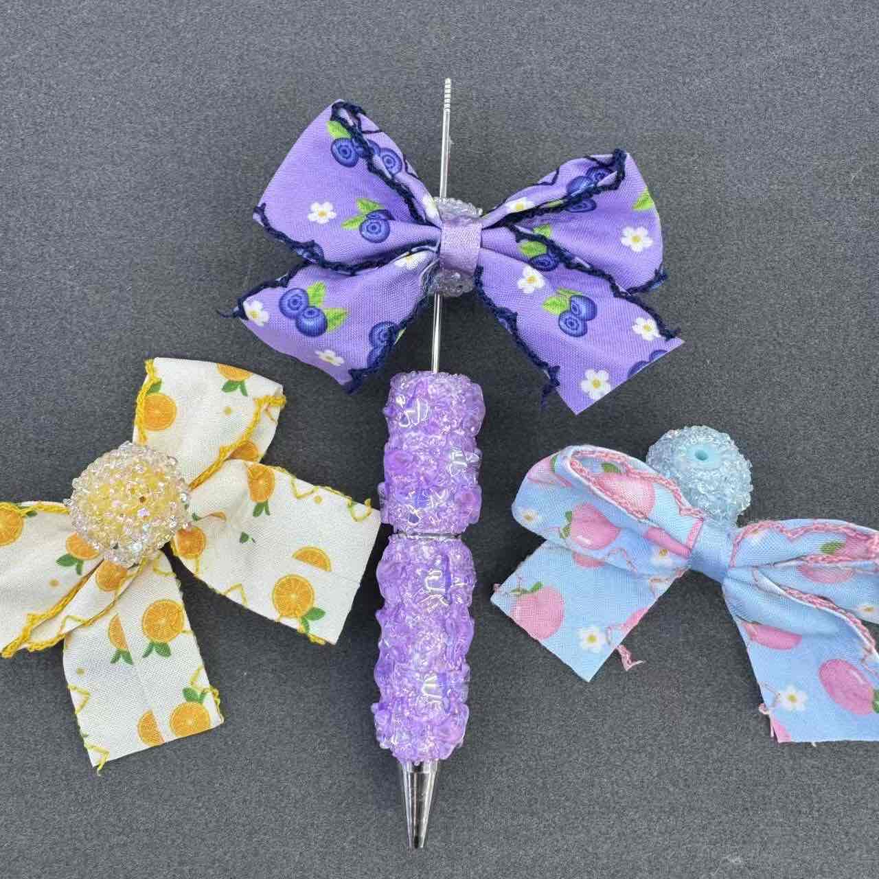 FS19868-About 19*20mm Colorful Fruit Bow Sugar Beads