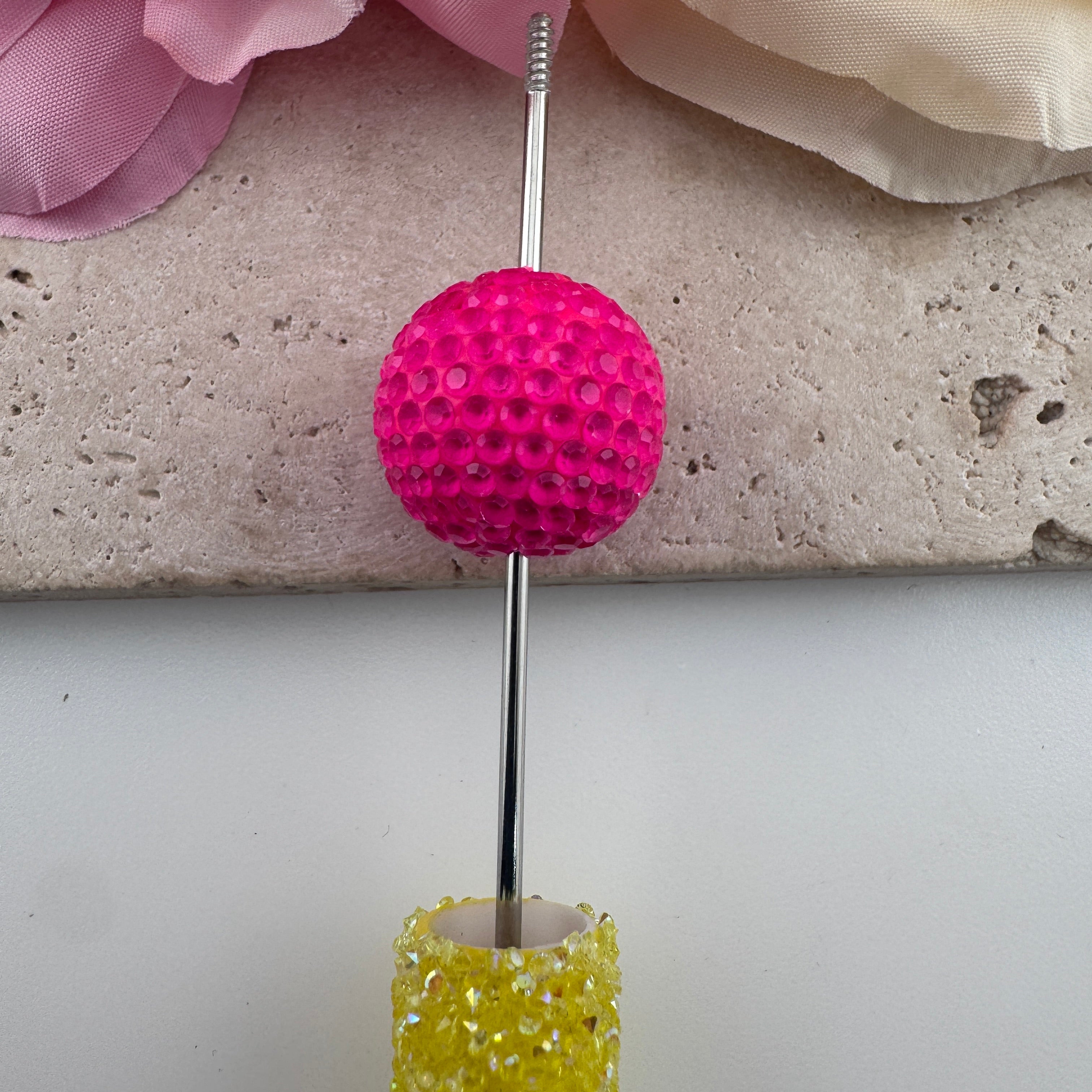FS20015-About 20mm Mixed Neon Color Beads