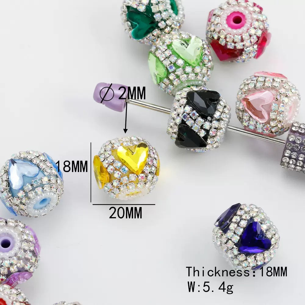 FS20089-About 18mm Fancy Beads For Beadable Pens Keychain Jewelry Making