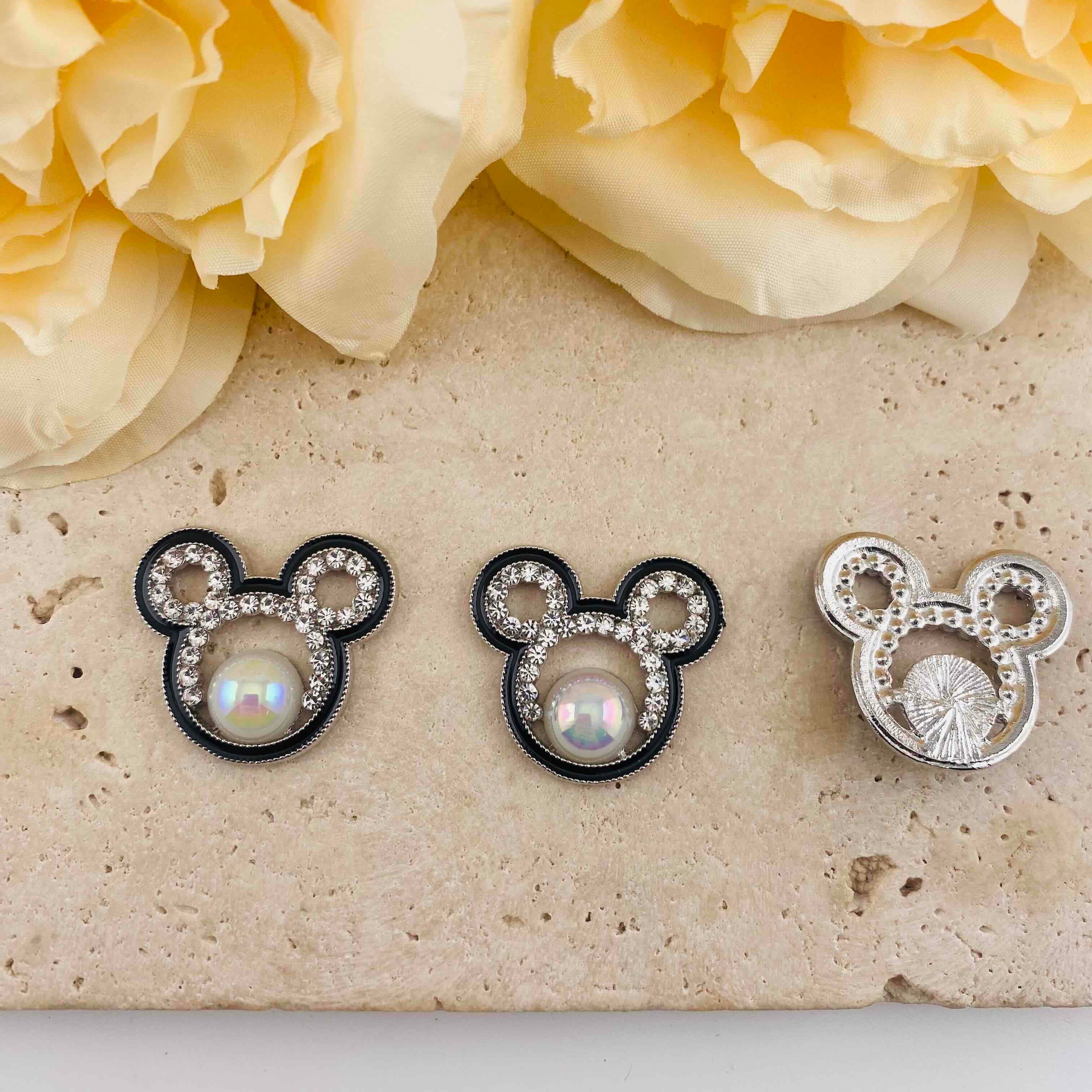 FS20085-About 25*27mm Mickey Head Metal Charms
