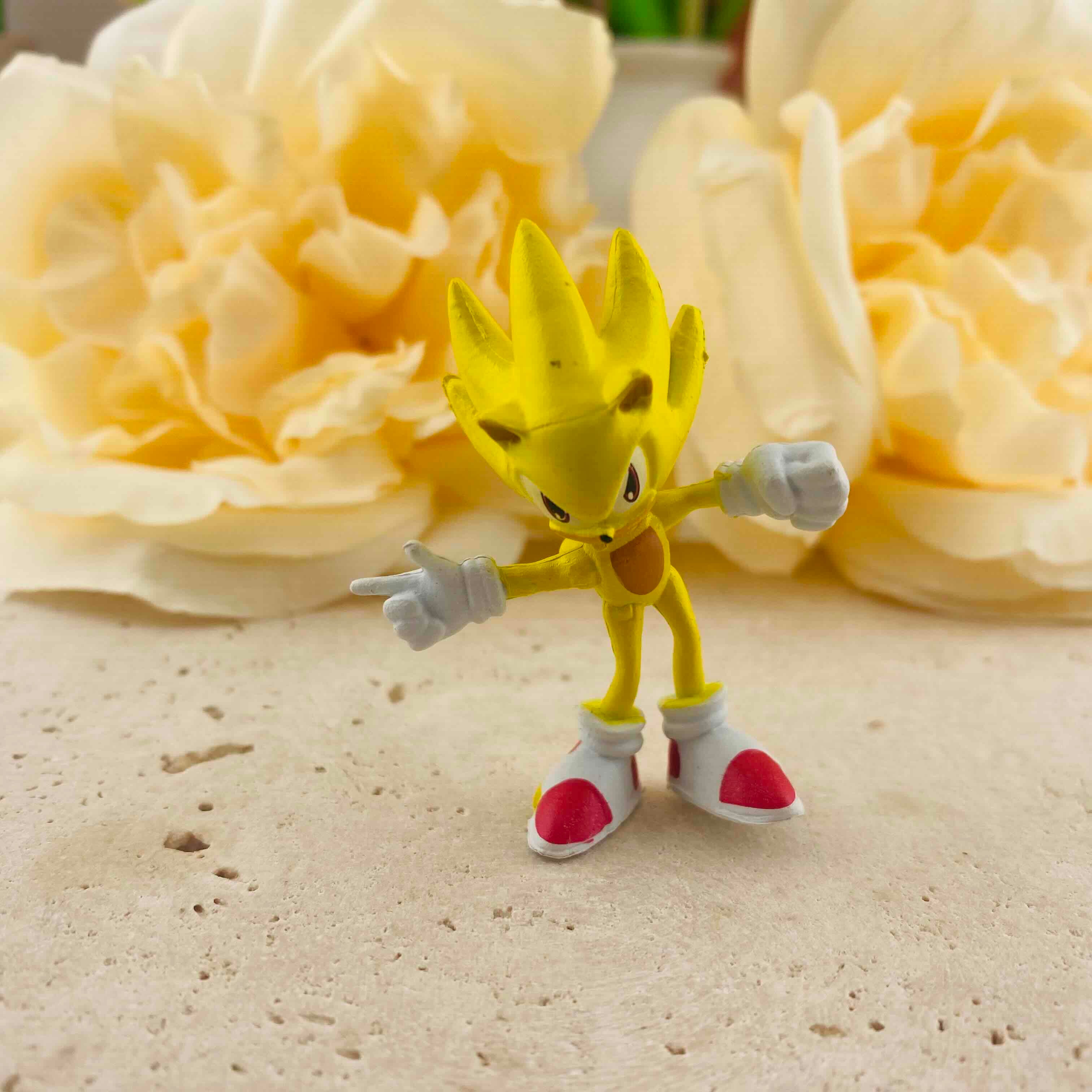 FS20001-About 38*49mm Super Sonic The Hedgehog Golden Resin Figurine