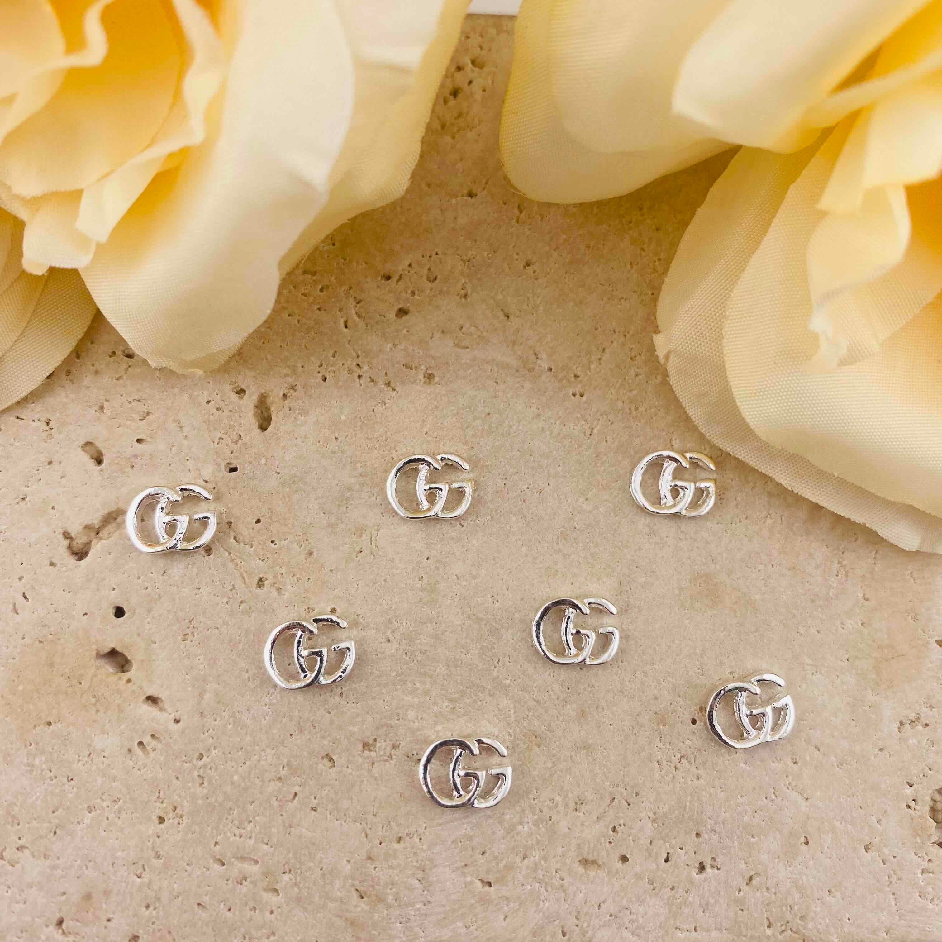 PP20059-About 9mm GG Metal Nail Charms