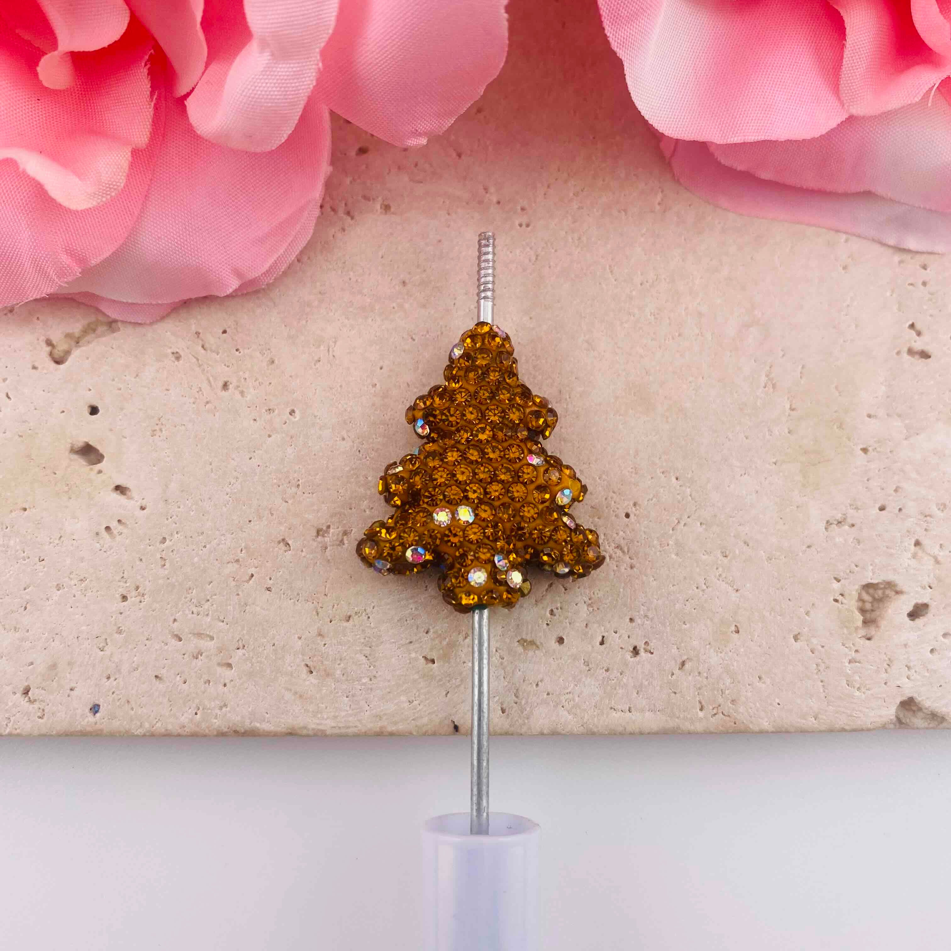 FS19905-About 27*30mm Rhinestone Christmas Tree Beads