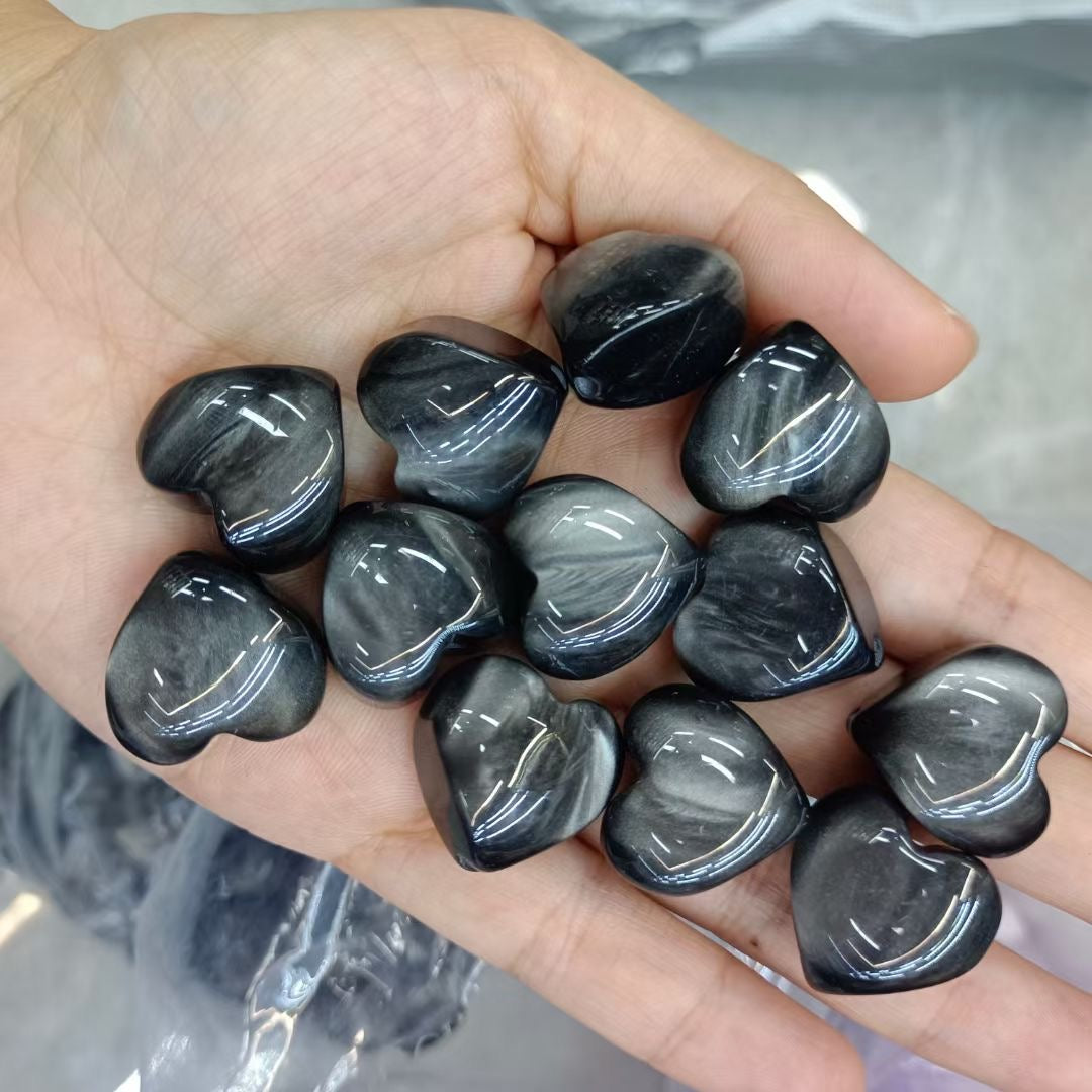 FS2268-20MM Cat Eyes Heart Shape Resin Acrylic Beads Fit For Beadable Pens