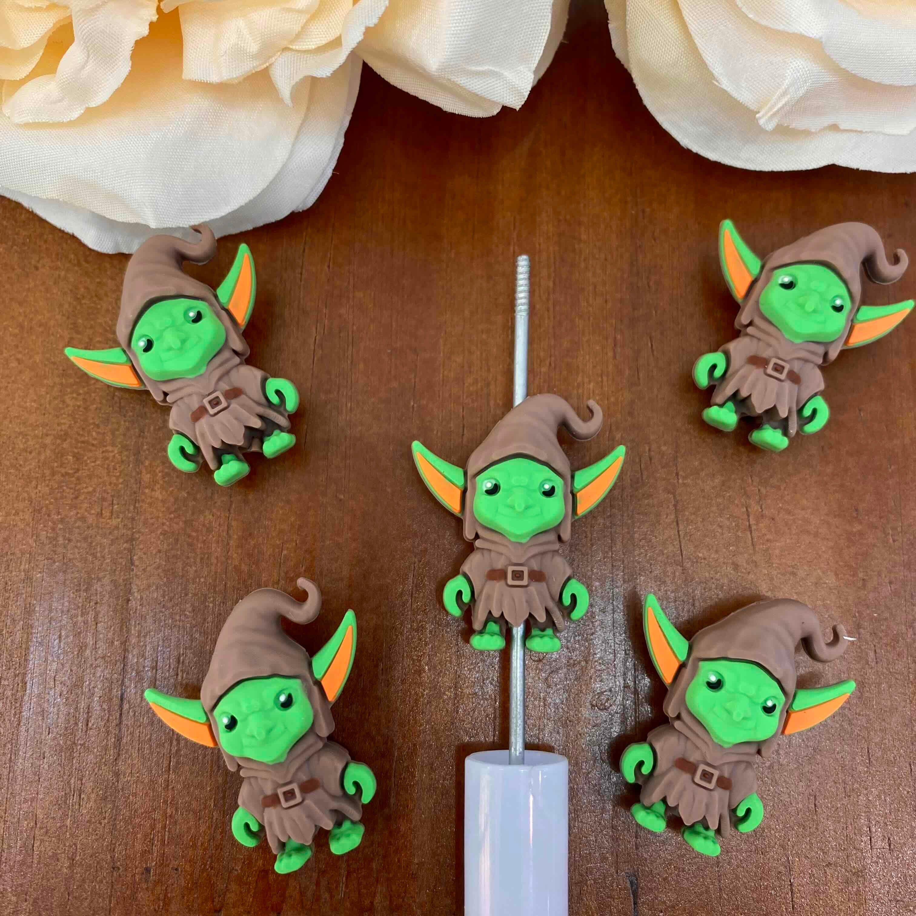FS20511-3D Goblin Silicone Focal Beads