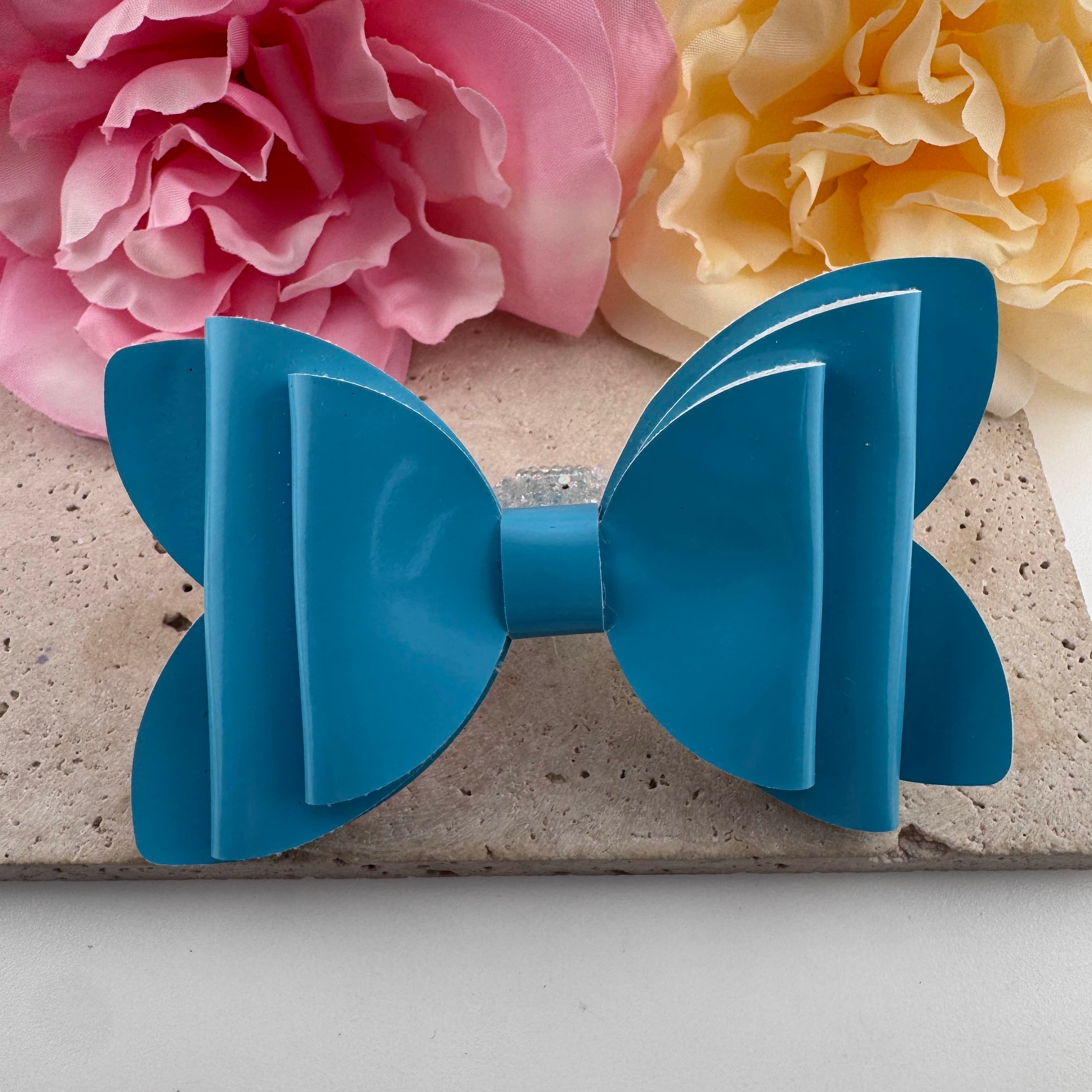 FS20014-Neon Color PU Bow Sugar Beads