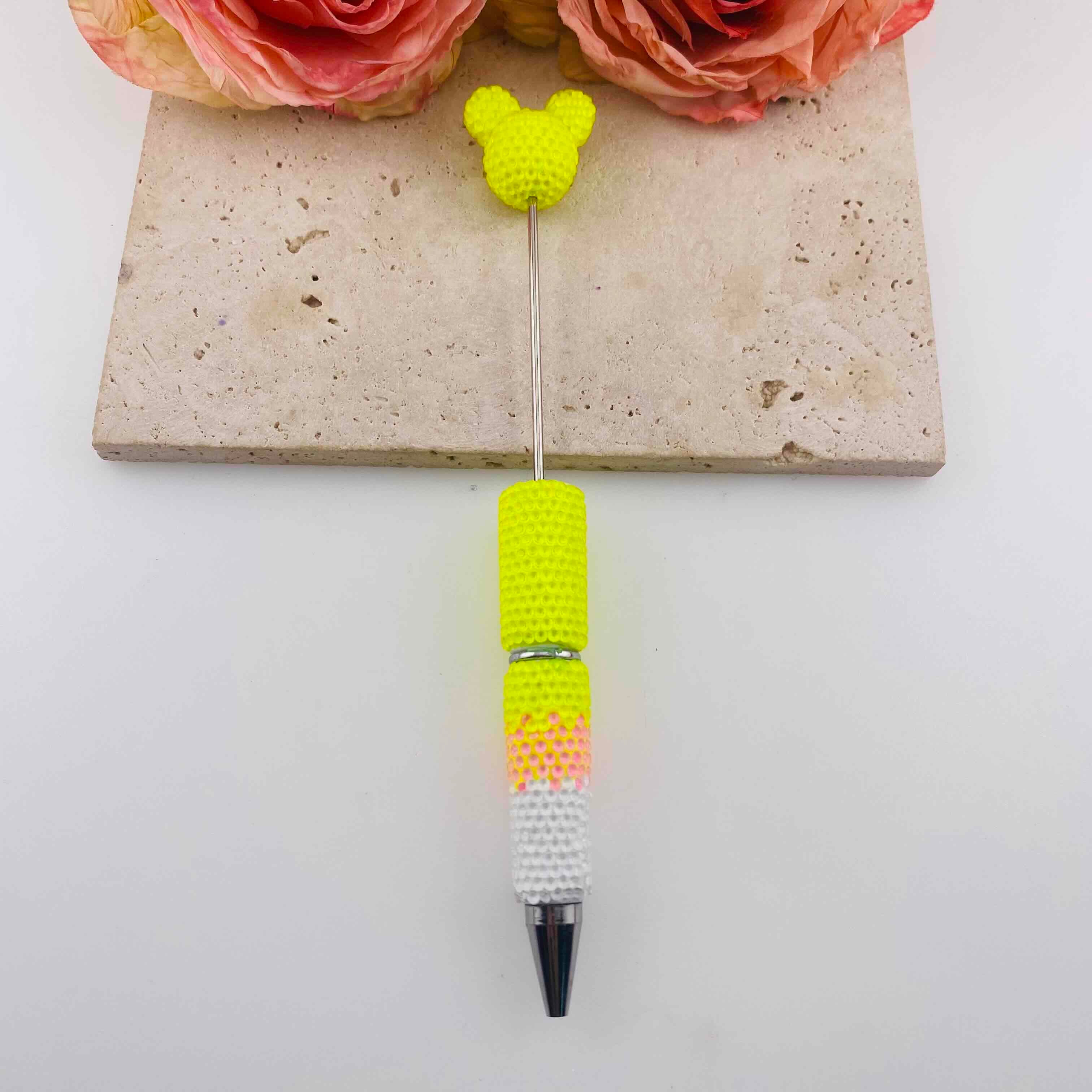 FS19783-Fluorescent Mickey Rhinestone Mixed Color Pens