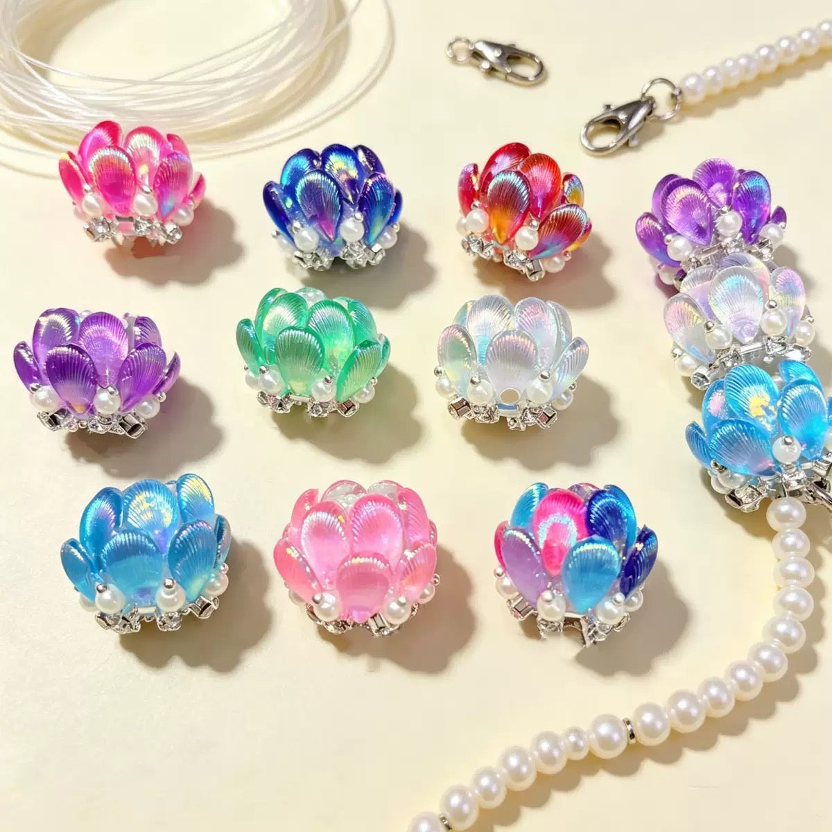 FS20090-About 18mm Lutous Flower Fancy Beads