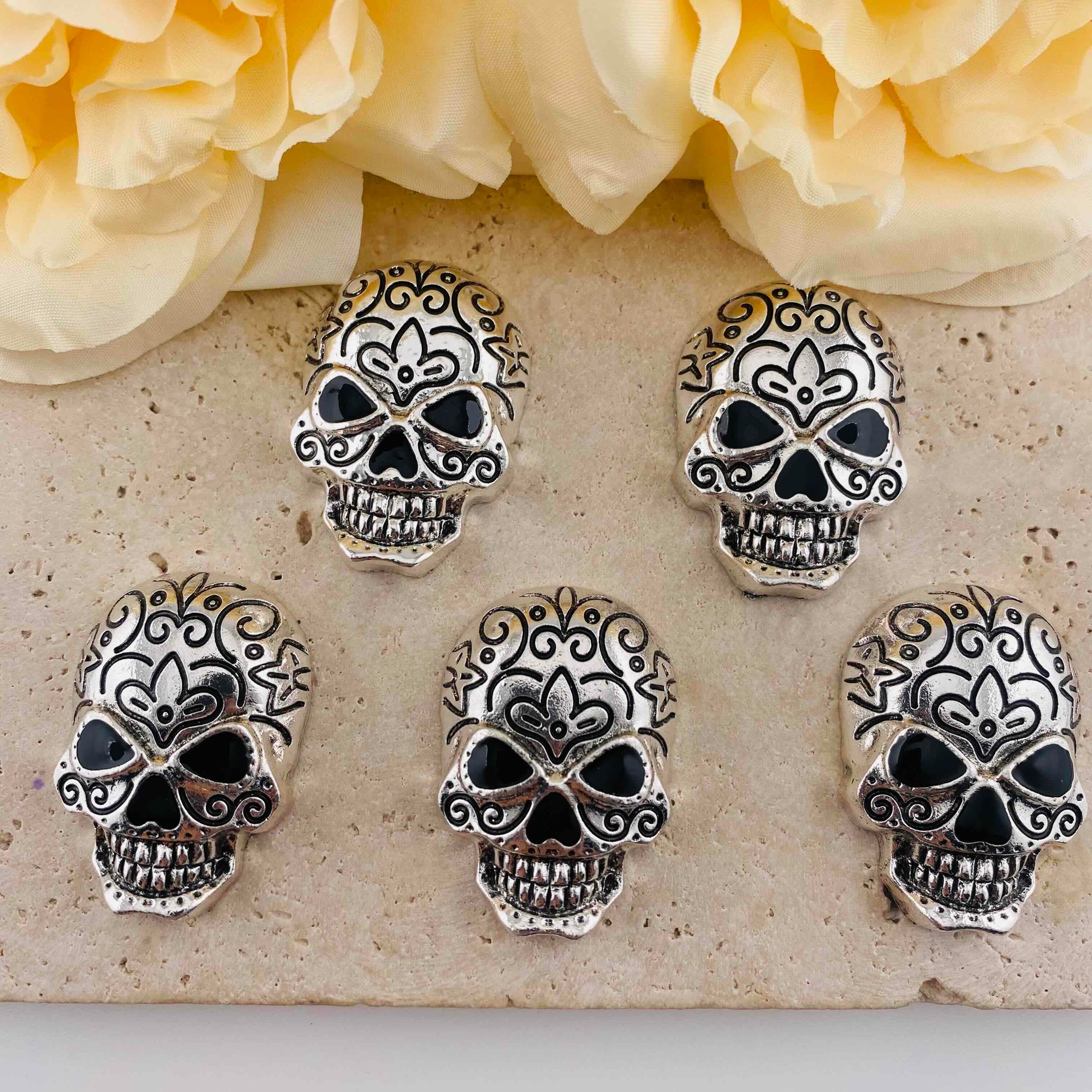 FS19914-About 27*38mm Halloween Rhinestone Fancy Patch For Making Fancy Beads