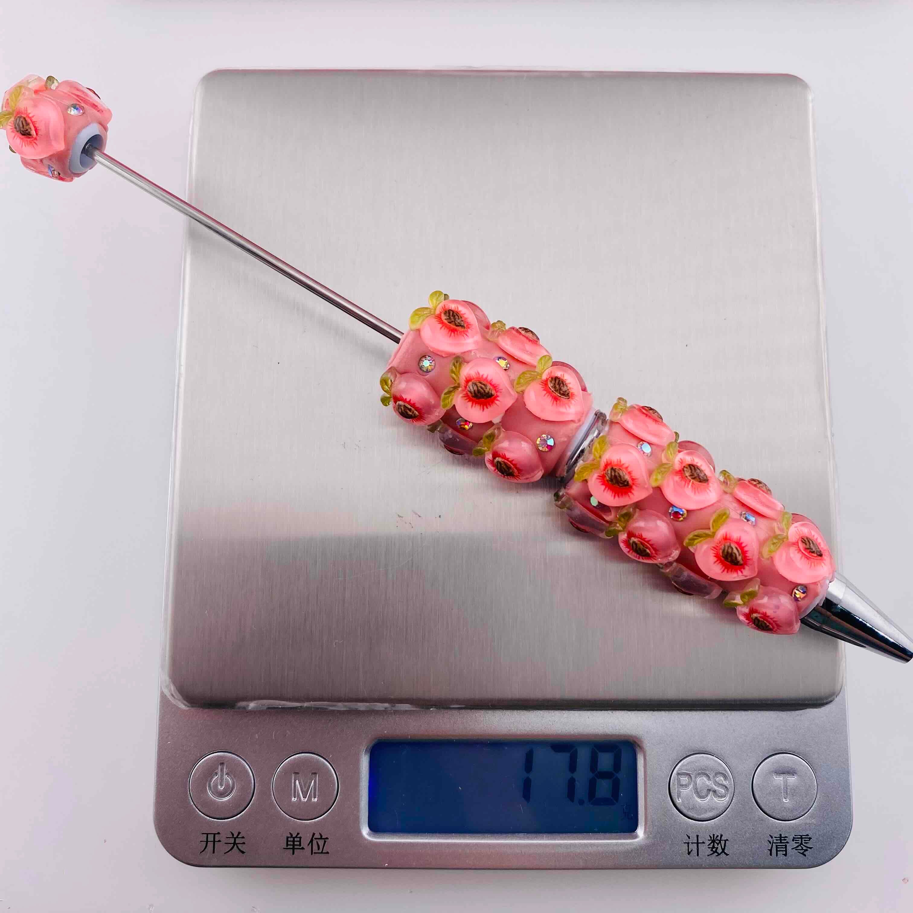 FS19785-Peach Beaded Clay Pens