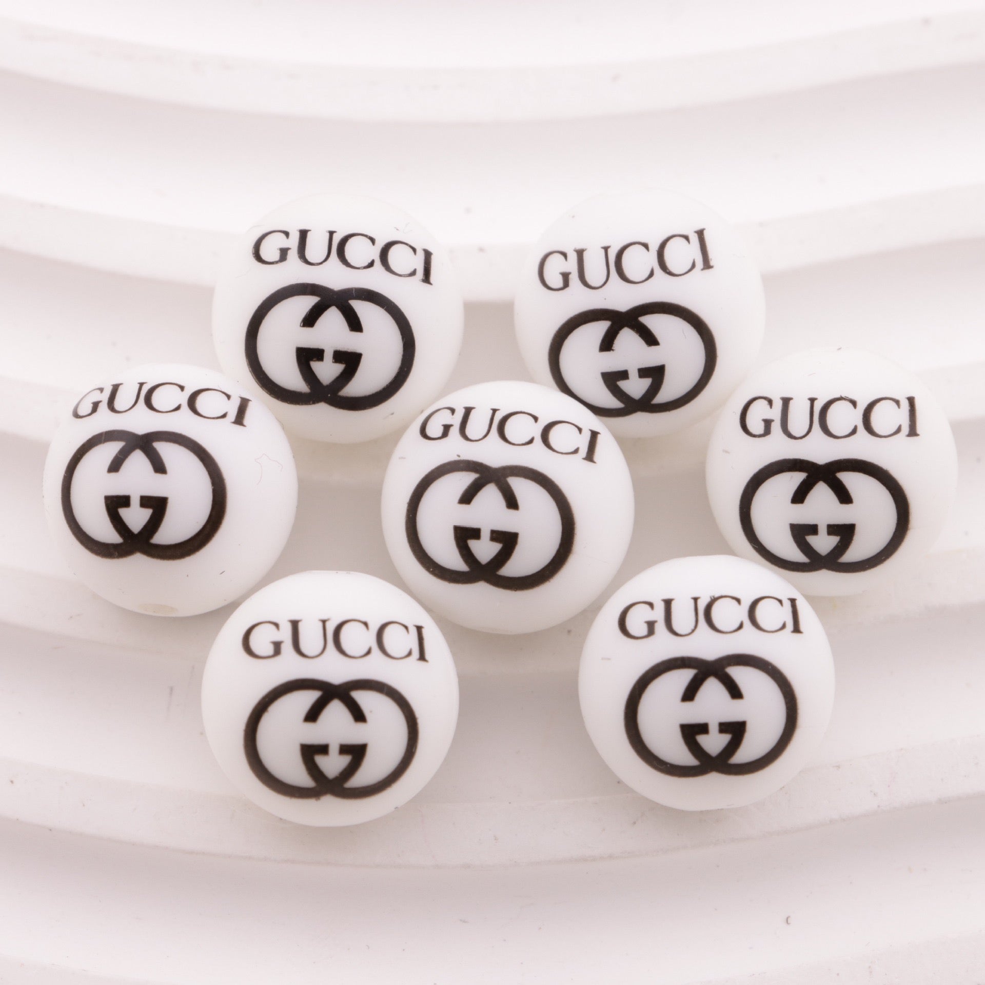 FS6518-15mm Silicone Beads As Picture Shows