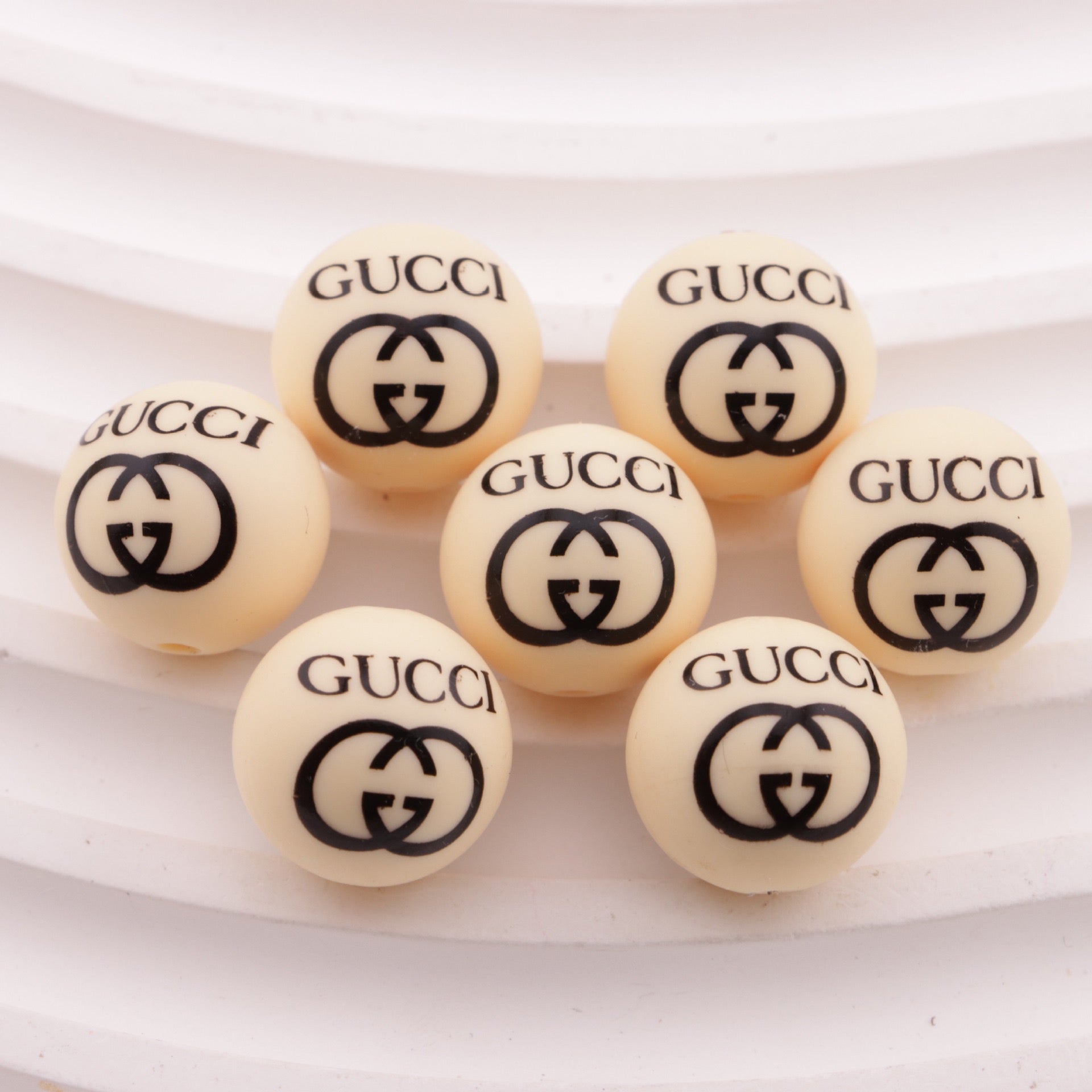 FS6518-15mm Silicone Beads As Picture Shows