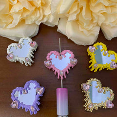 FS20631-Heart Mirror Metal Beads