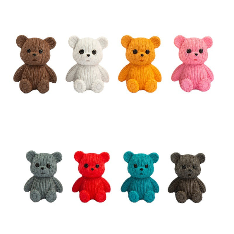 Wool Bear Small Ornaments Cute Cartoon Doll Ornaments Zoe DIY Wholesale