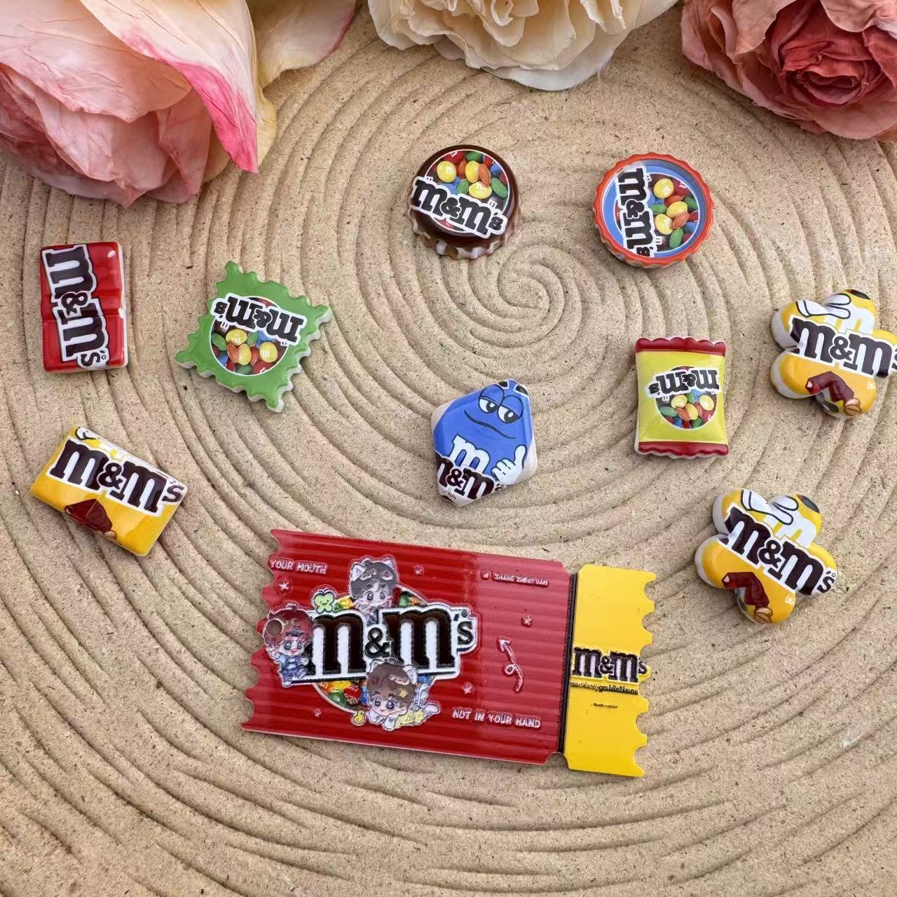 Random Mixed MM Printed Acrylic Beads For Making Keychain Beadable Pens Jewelry Making Zoe DIY Wholesale