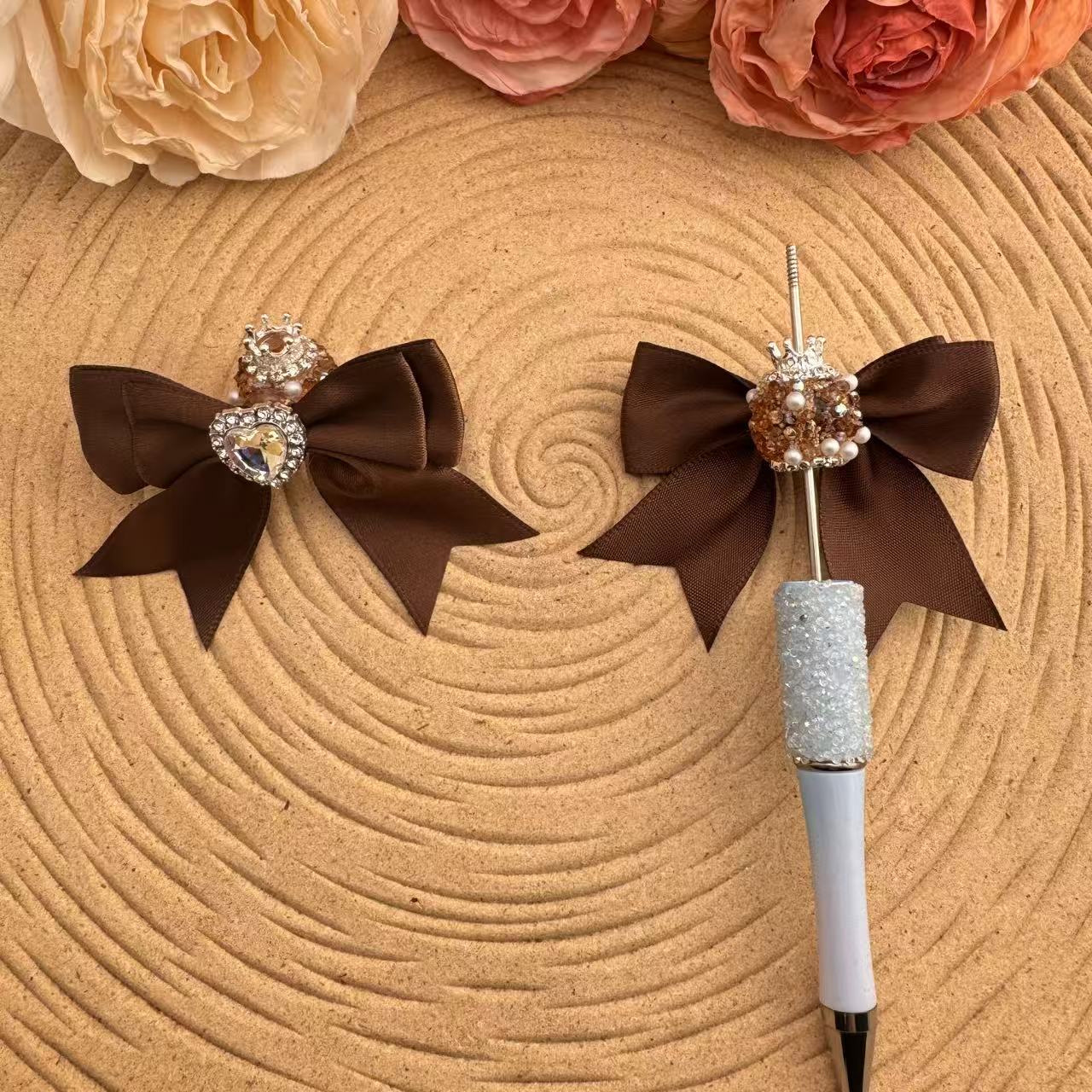 16mm Sugar Beads With Bow Zoe DIY Wholesale