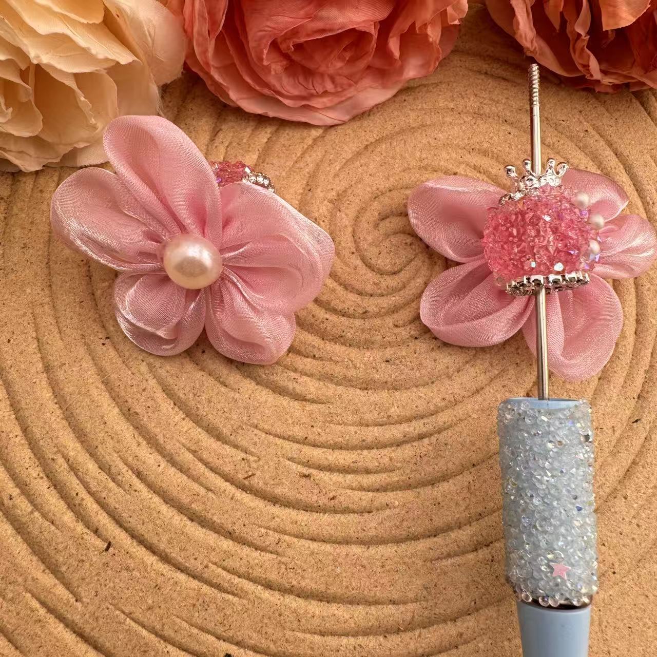 16mm Sugar Beads With Flower Zoe DIY Wholesale