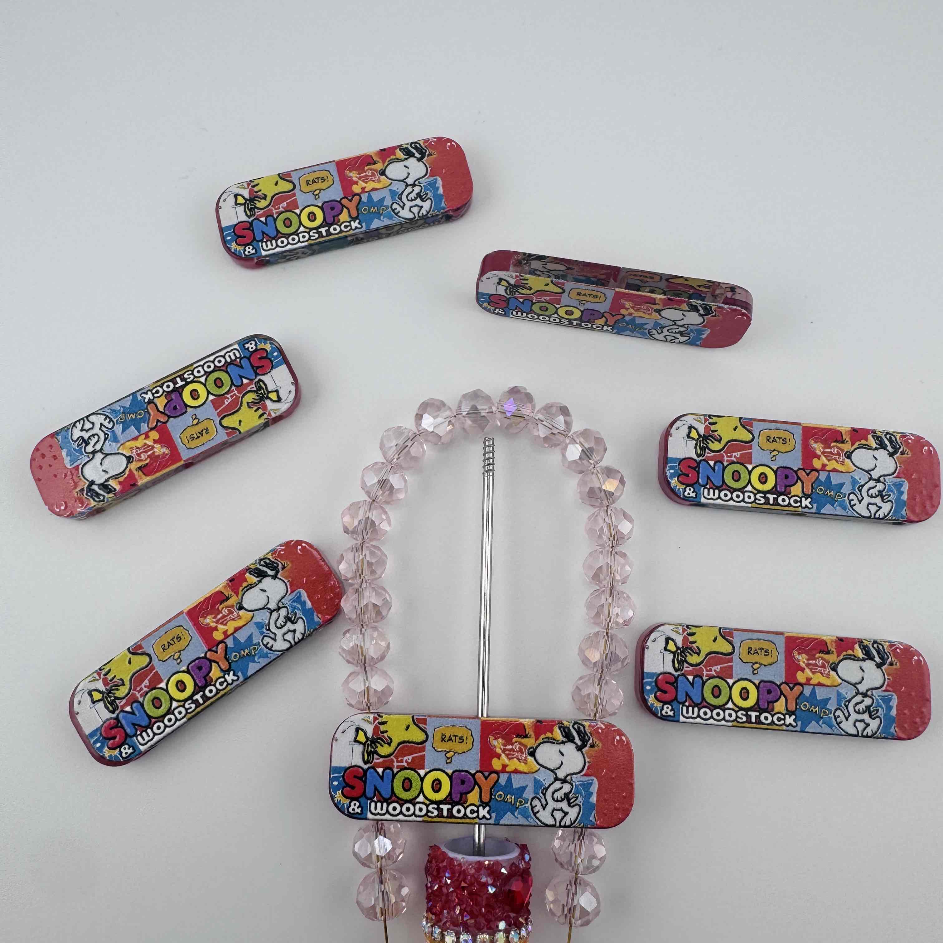 FS20022-Snoopy 3Hole Acrylic Focal Beads