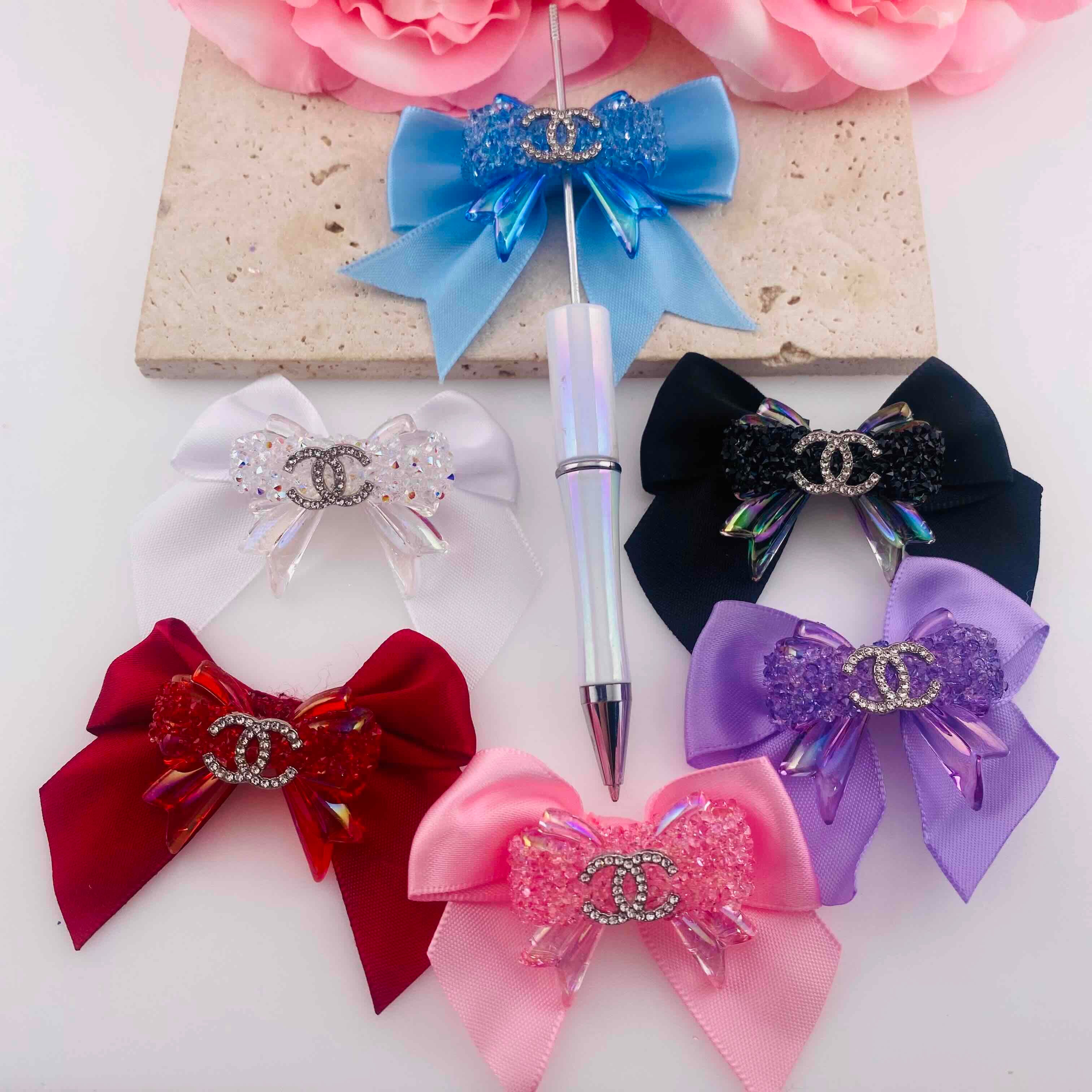 PP19784-About 32*37mm Rhinestone Bow Beads